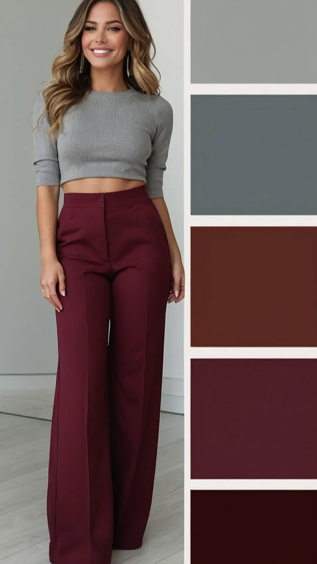 Wine Pants Wonders: 19 Outfit Ideas That Wow! 40 Burgundy Bliss