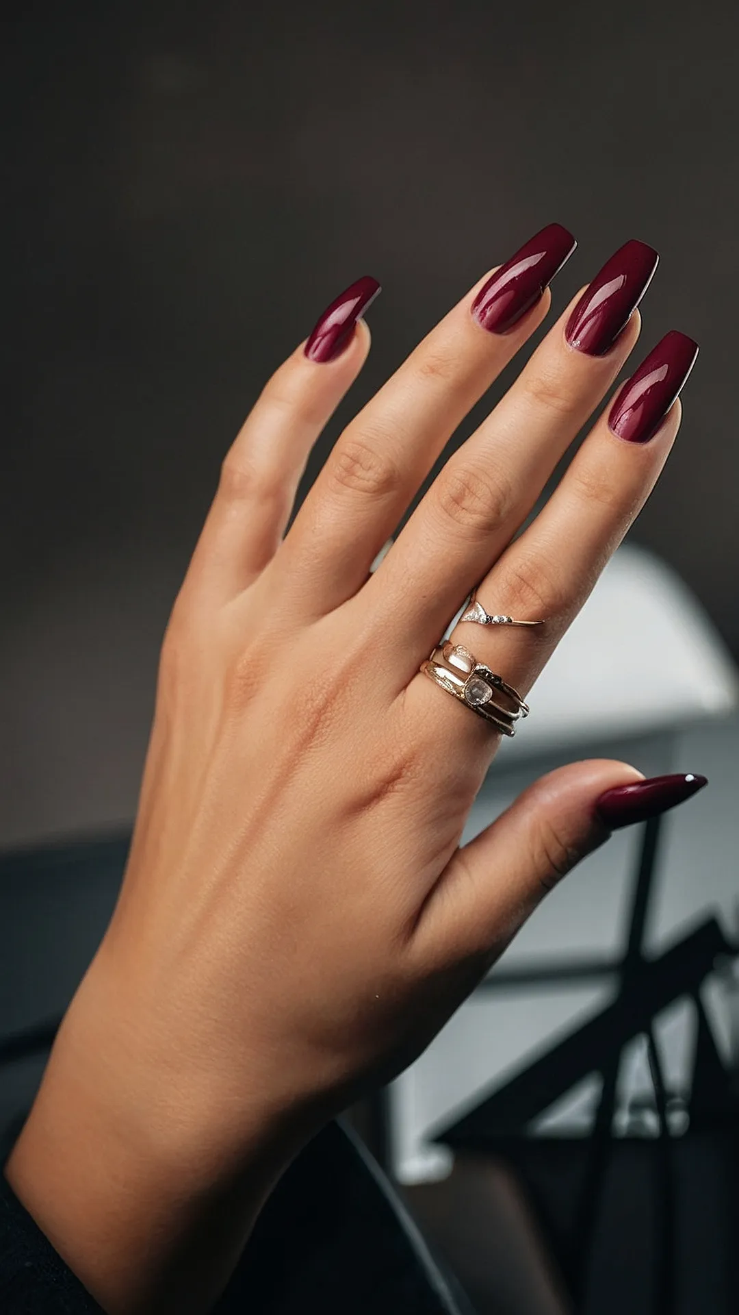 Plum-fect Fall Nails