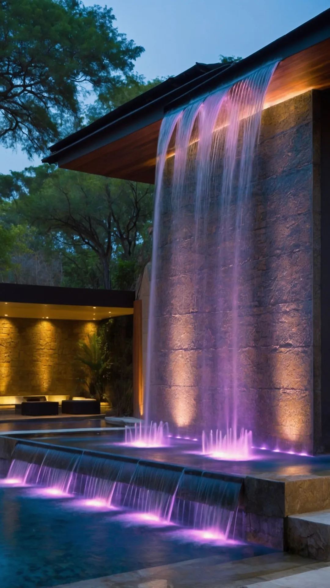 15 Outdoor Wall Fountain Ideas to Spruce Up Your Yard 33 Ripple Wall Design
