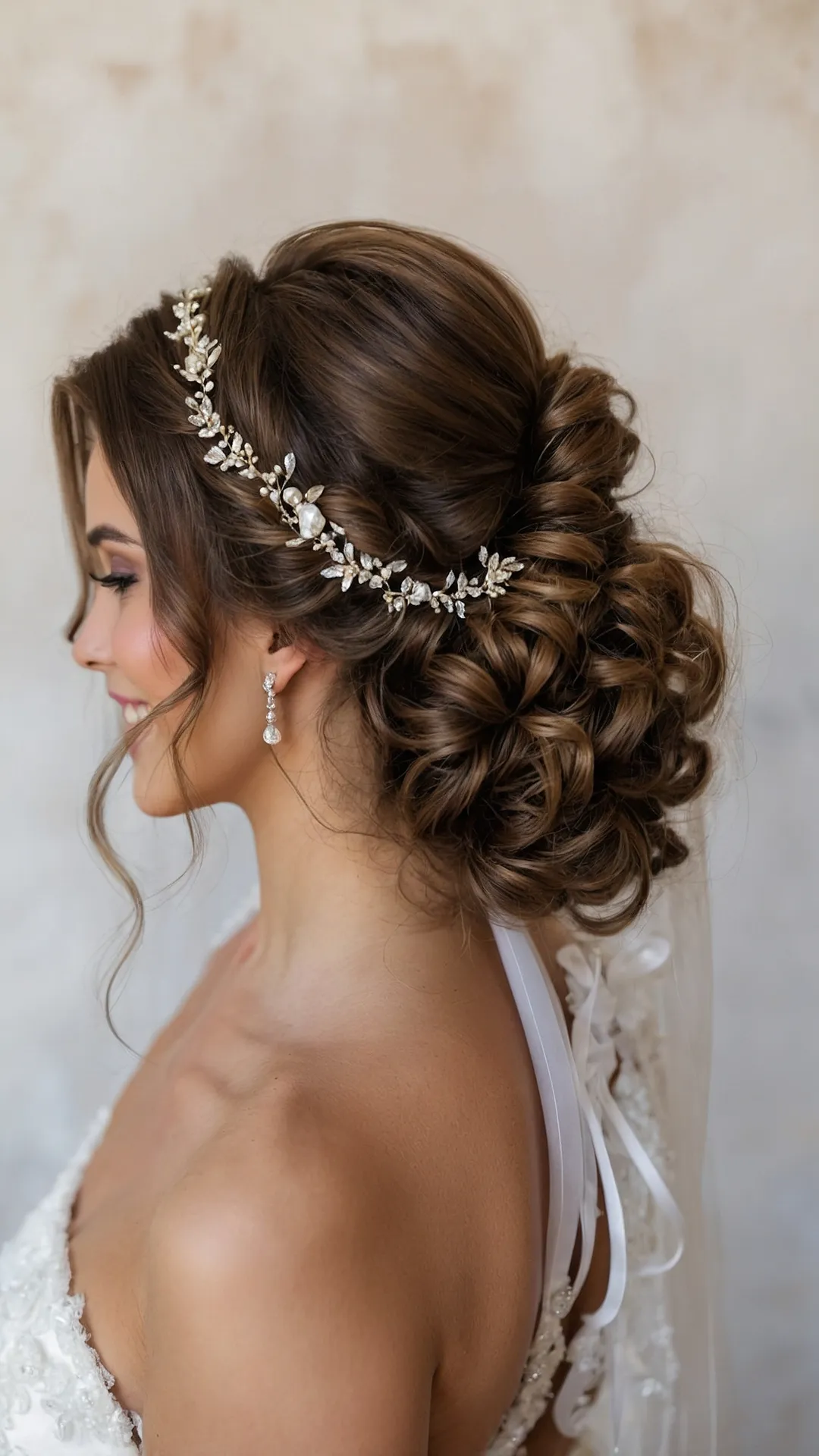 Big Day, Big Curls: 21 Naturally Curly Bridal Styles to Love** ** 40 Wedded Waves of Joy