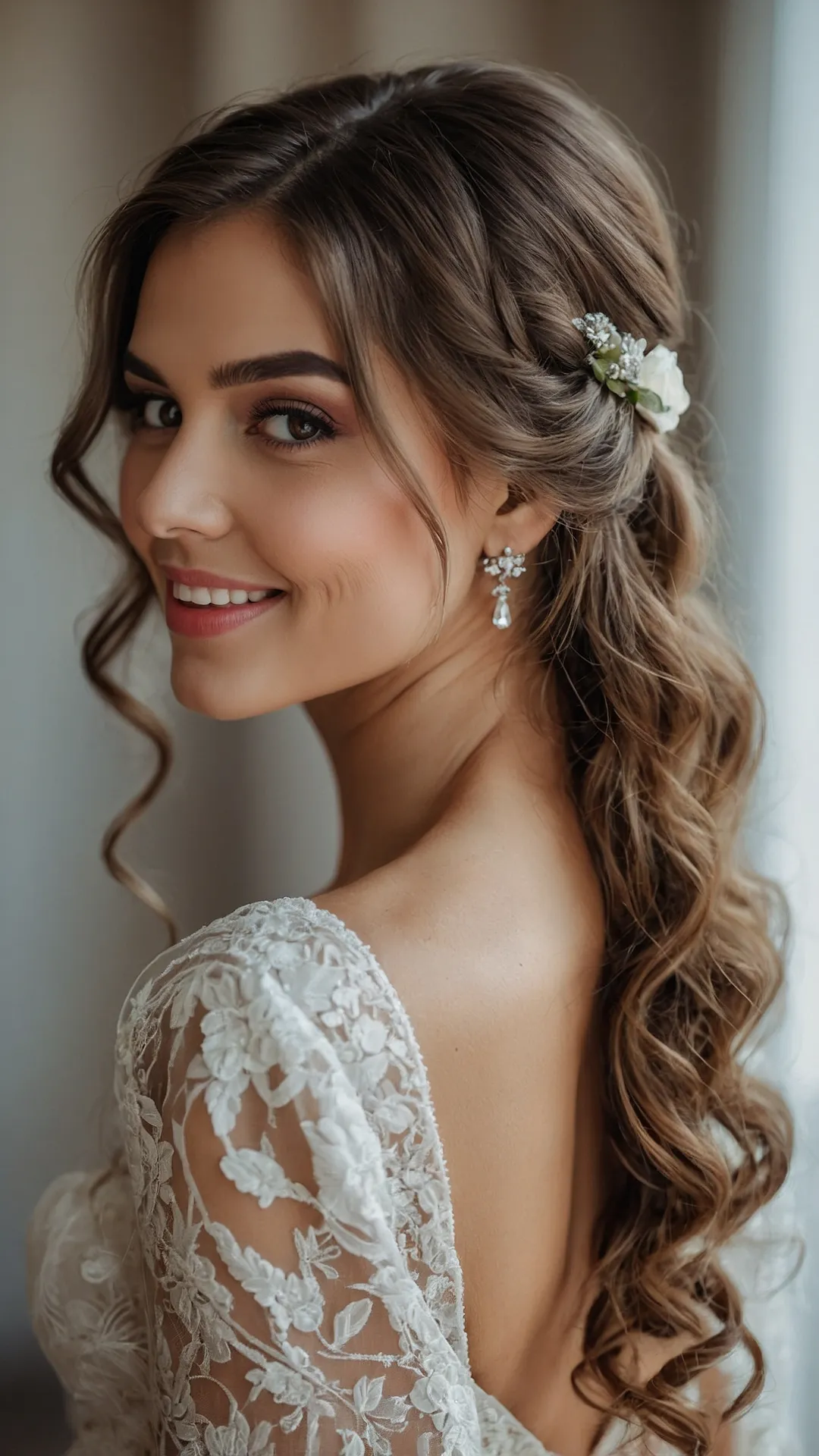 **Tresses in the Spotlight: Top 15 Loose Curls Wedding Hair Ideas for Every Bride** 46 Ever After Waves