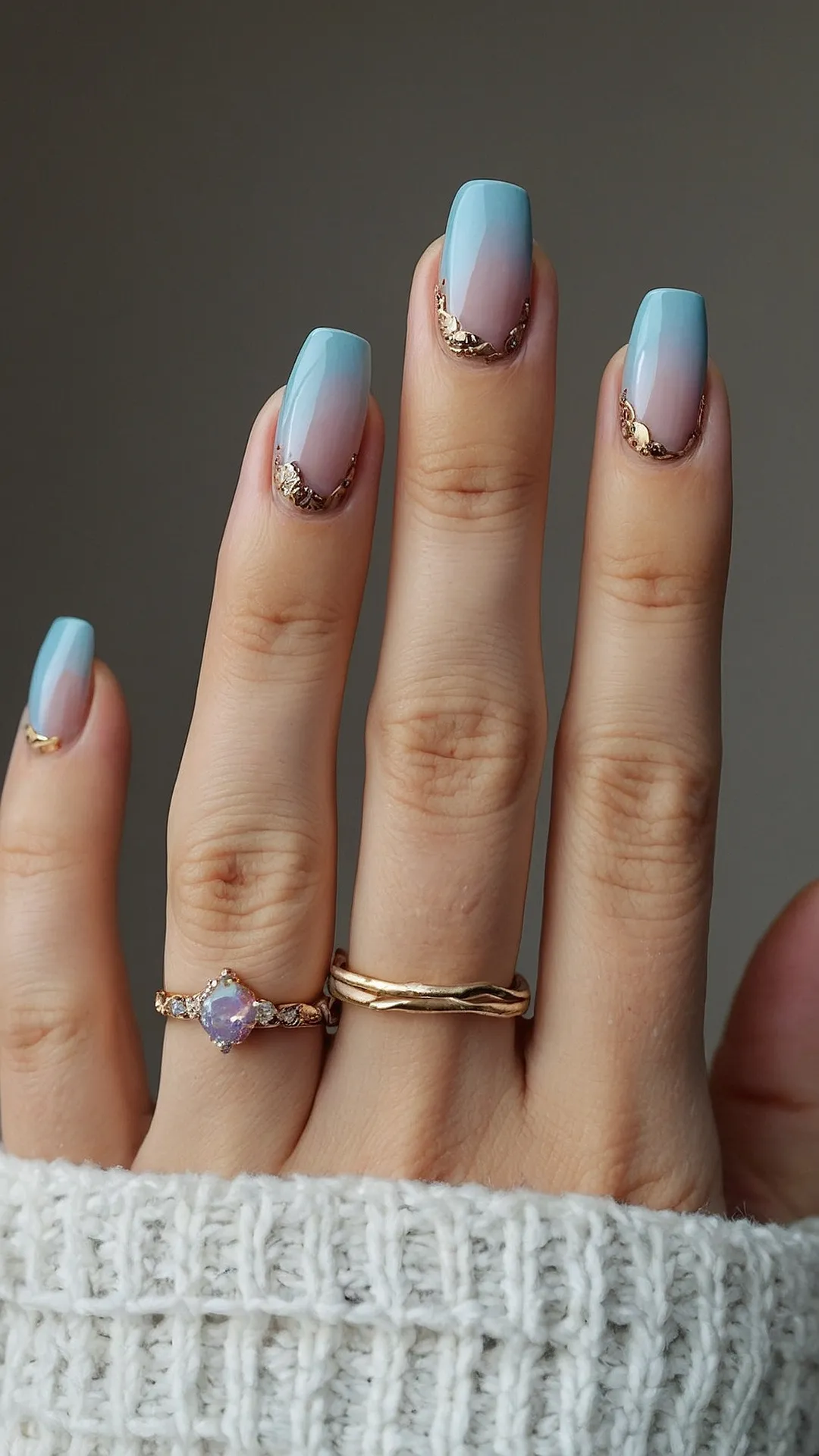Dive into Azure: Trendy Blue Nail Designs for Summer 2024** ** 33 Mint-to-Be Mani