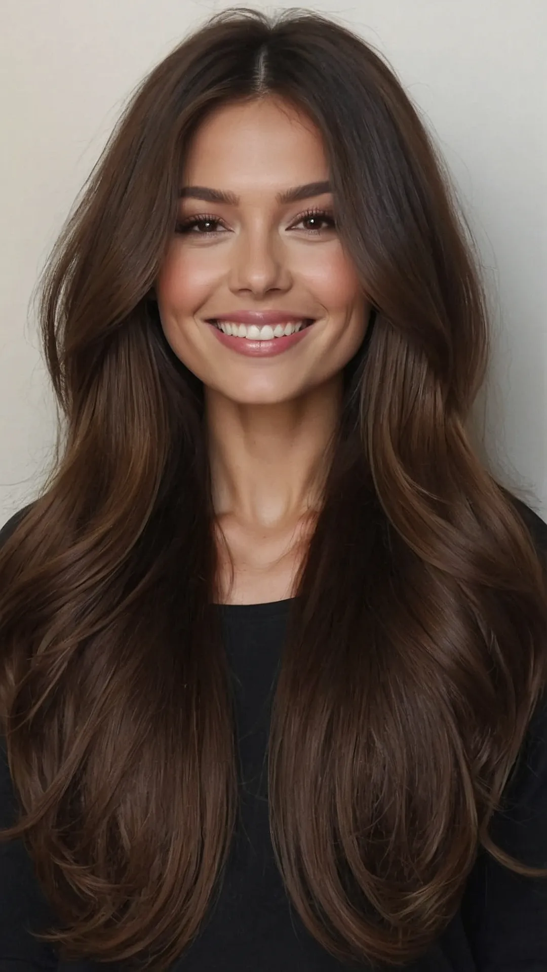 Embrace Your Dark Side: 15 Glamorous Dark Chocolate Brown Hair Ideas 33 Bittersweet Beauty