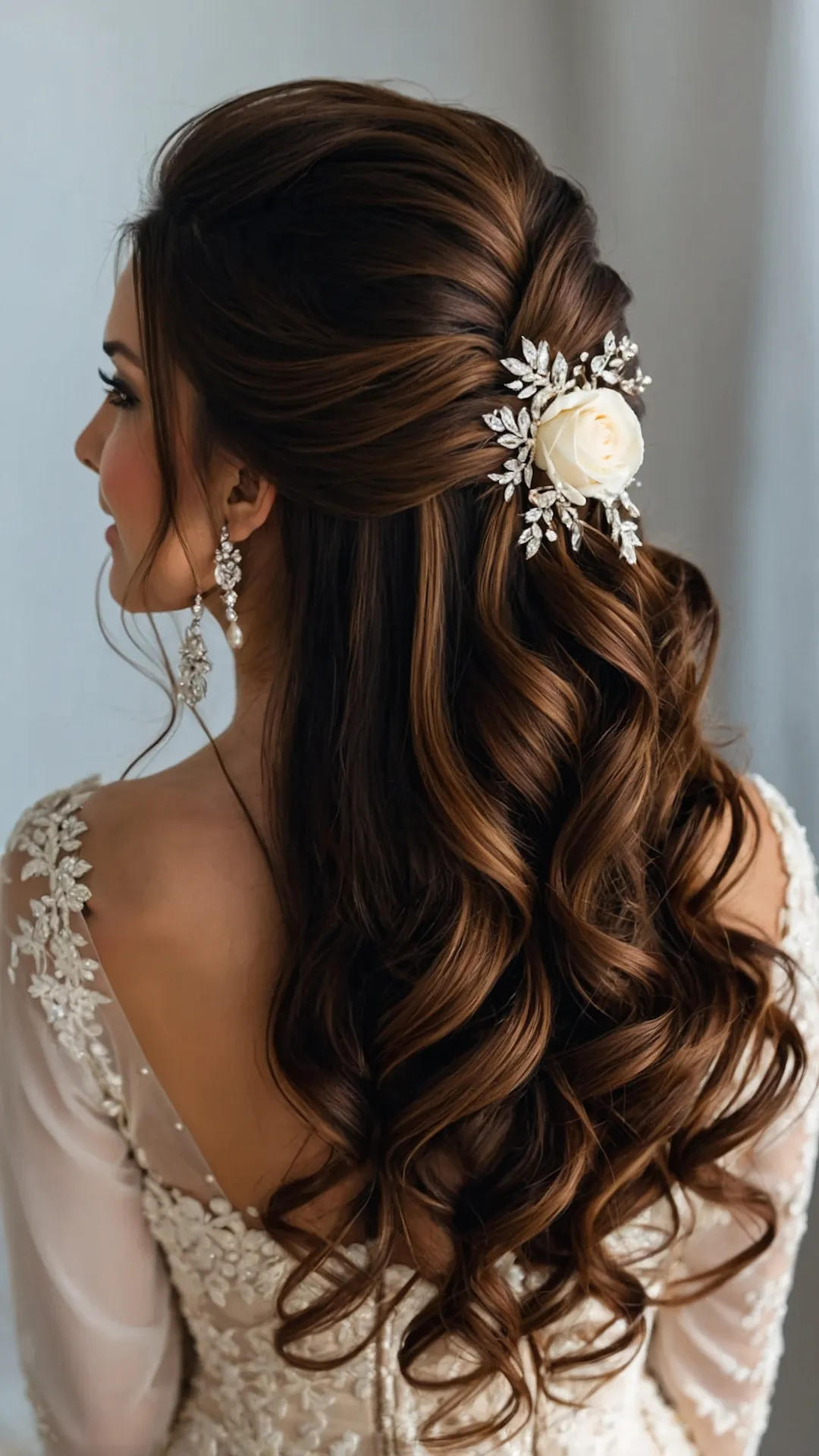 Creative Half Up Half Down Hairstyle Ideas to Wow Your Guests 41 The Harmonious Bridal Do