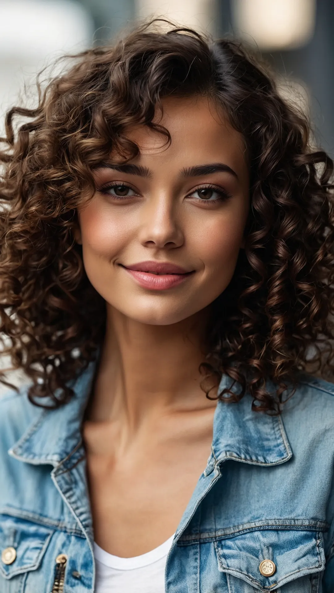 The Bangs Parade: Curly Hairstyles for Every Length** ** 37 The Curly Bang Look