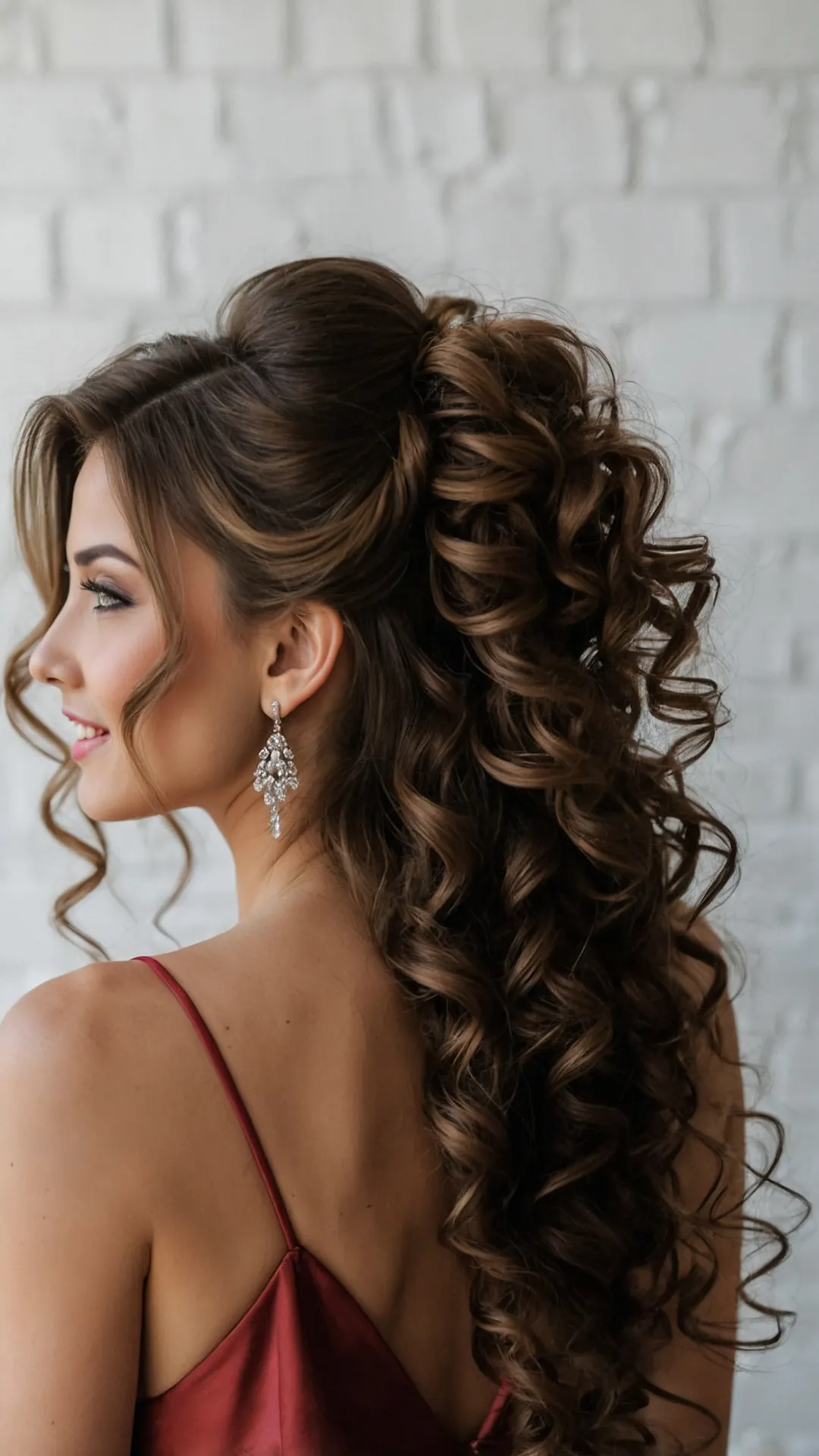 Big Day, Big Curls: 21 Naturally Curly Bridal Styles to Love** ** 39 Bouncing Bliss for Brides