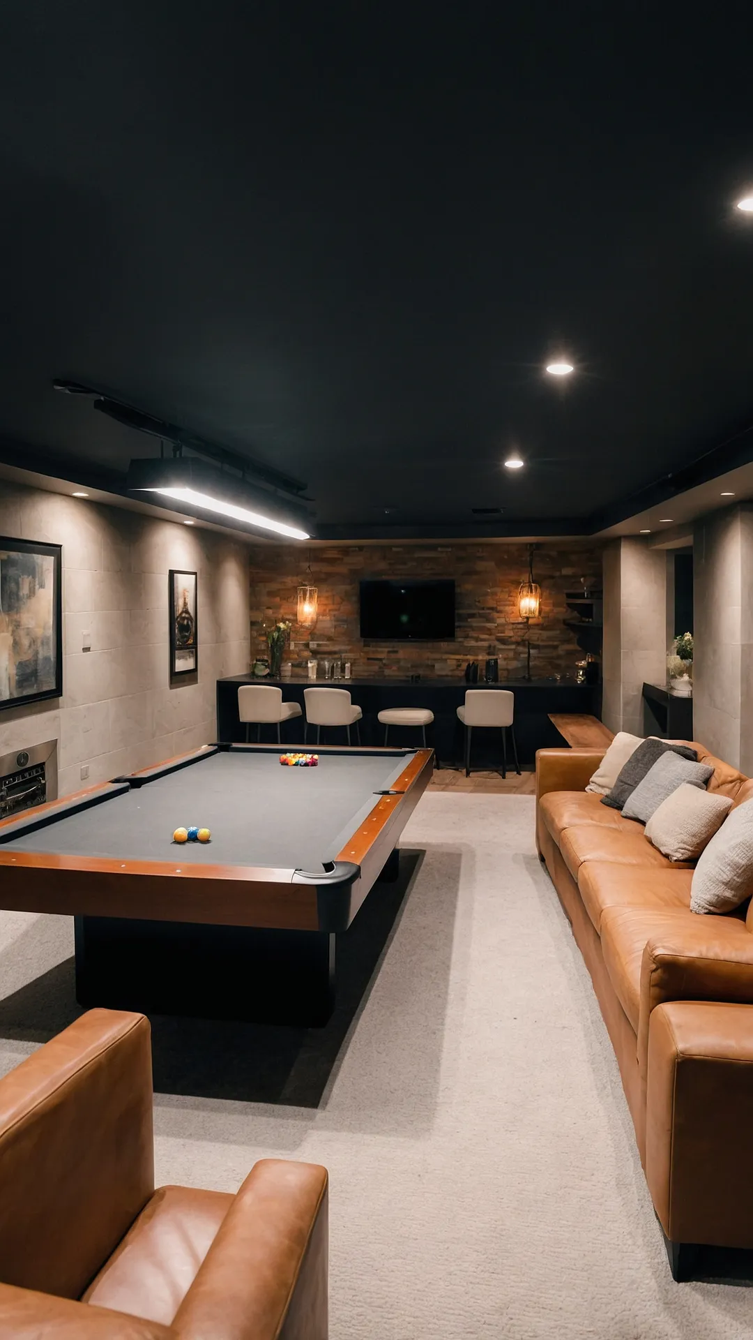 Unleash the Potential: 21 Cozy Basement Ideas for Family Gatherings 37 Quietude Below