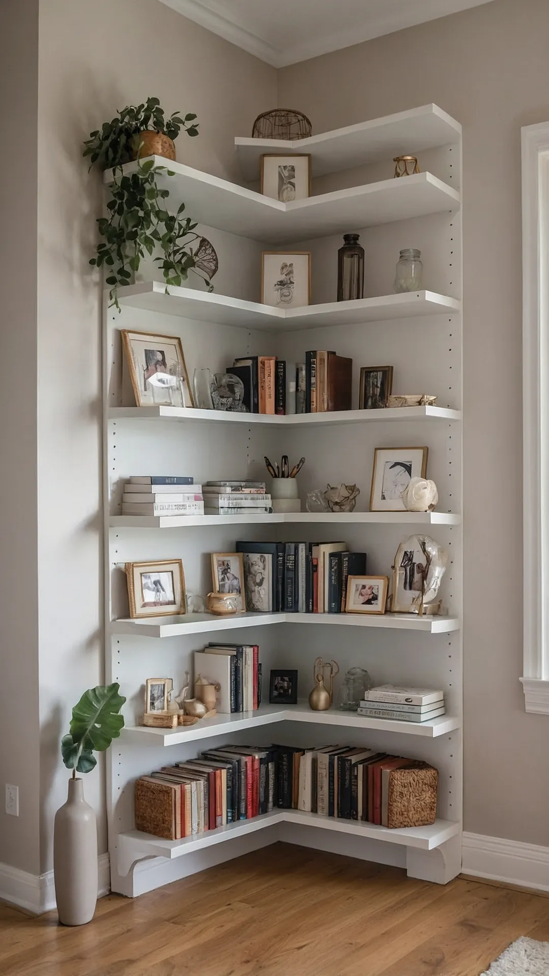 Maximizing Corners: Fun and Functional Shelf Ideas 43 Alcove Alchemized