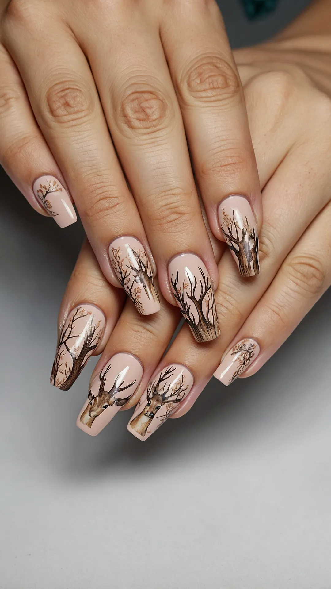 Get Inspired: 22 Stylish Deer Print Nail Designs for Every Occasion 36 Buck Up Your Tips