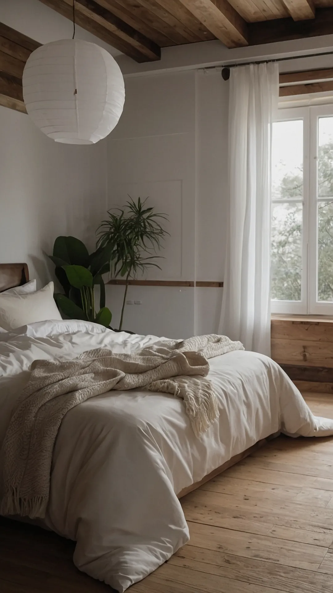Nature’s Touch: 15 Cozy Ideas to Elevate Your Bedroom Aesthetic 36 Forest's Dawn