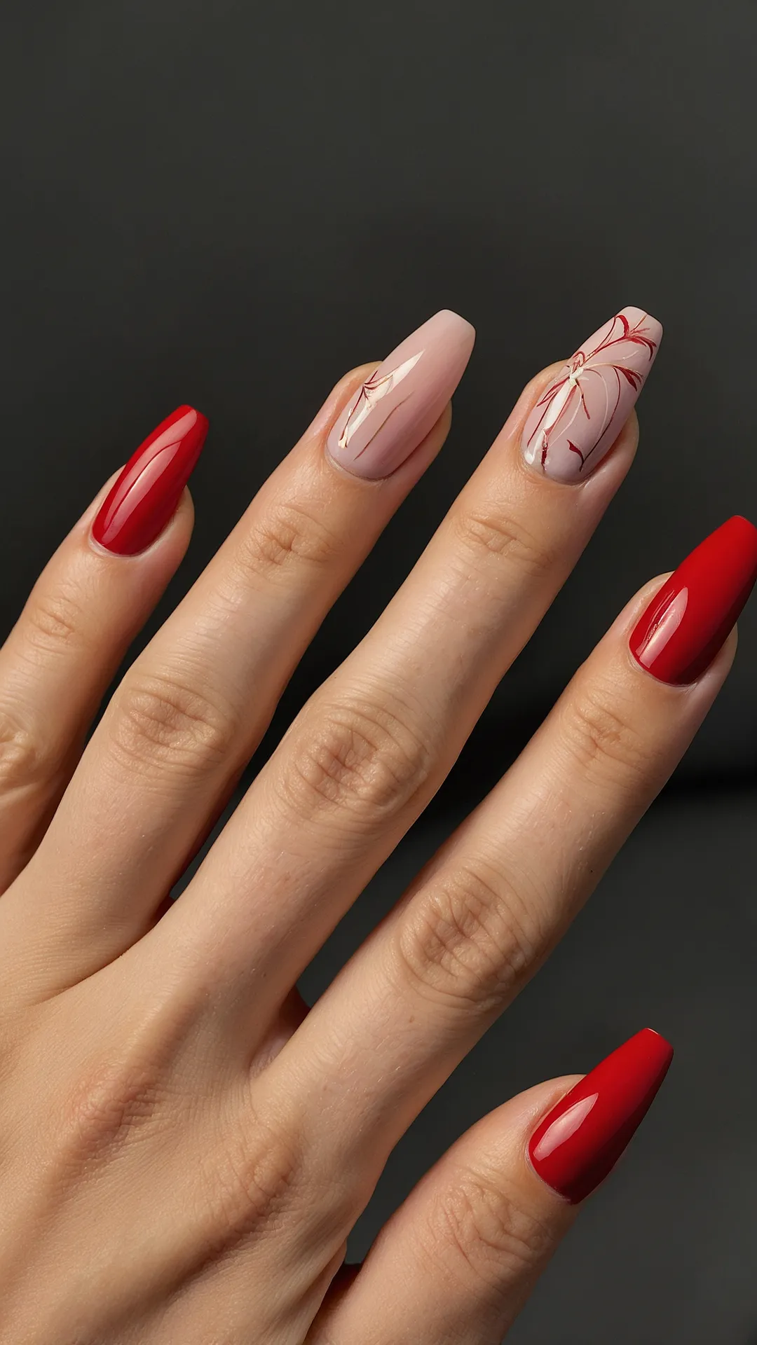 Discover 23 Stunning Red Acrylic Nail Ideas You’ll Adore 38 Slaying in Scarlet