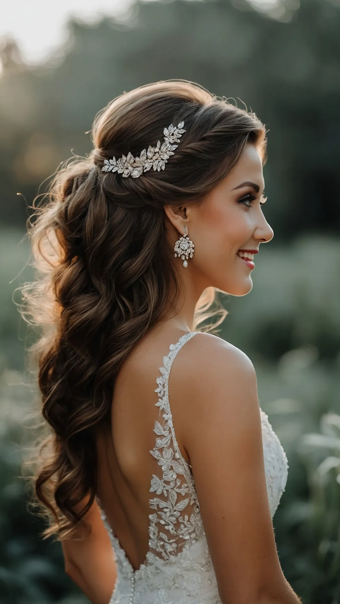 21 Simple Yet Elegant Bridal Hairstyles to Try on Your Big Day 41 Wavy Wins on Wedding Day