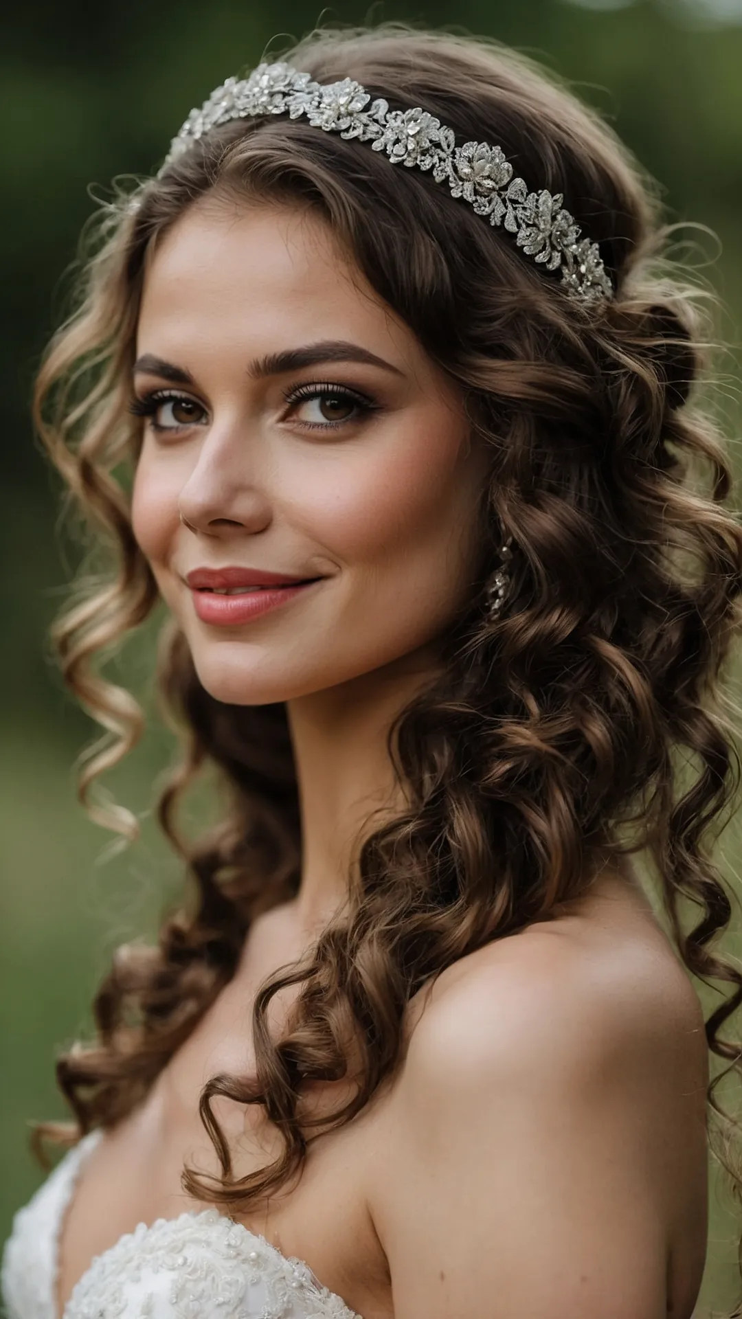 15 Naturally Curly Bridal Hair Ideas for the Perfect Wedding Day 35 The Big Day Bounce