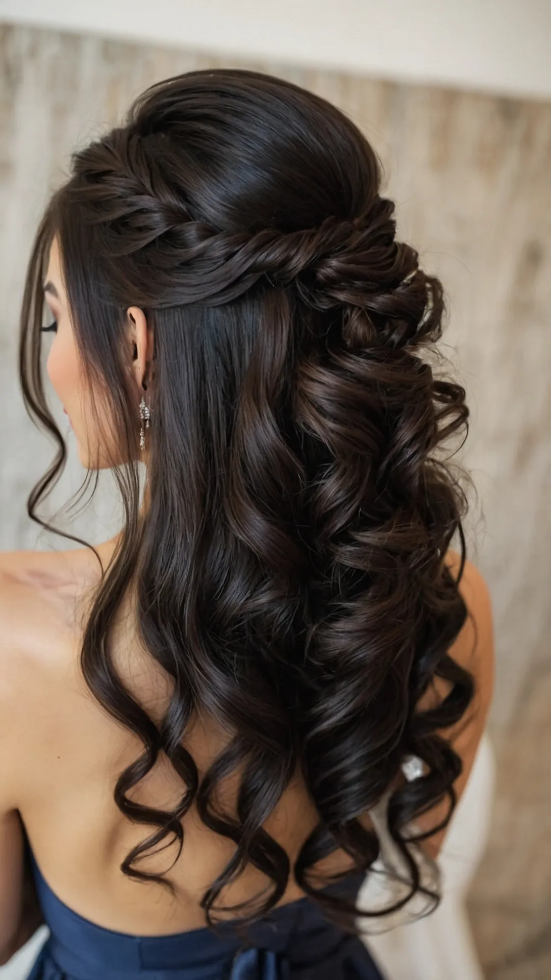 Chic and Cozy: 21 Autumn Wedding Hairstyles to Inspire You 39 Glimmering Grove Hair