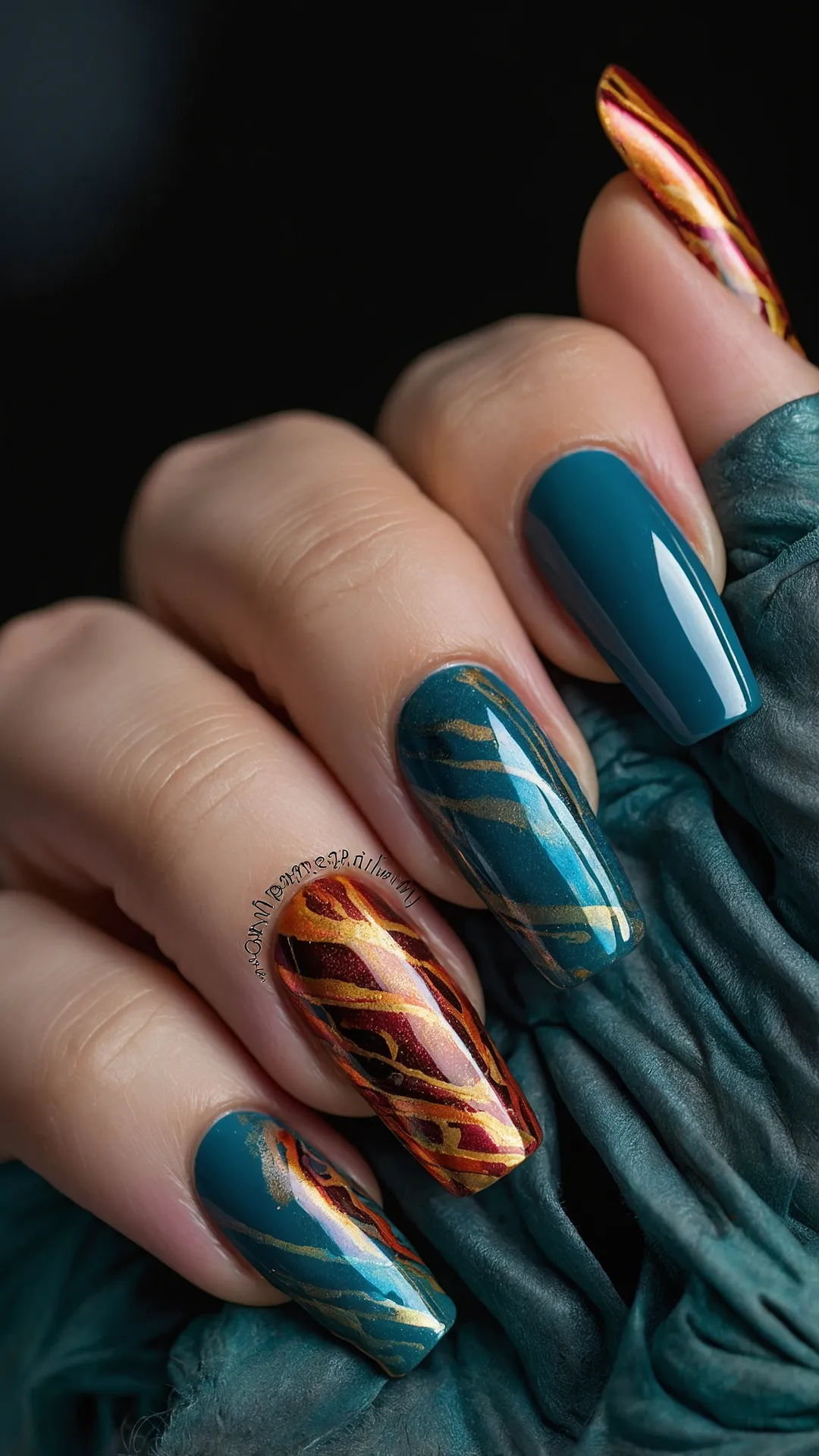 Effortlessly Stylish: 21 Simple Fall Nail Designs for 2024 43 Fall's Fantastic Fingers