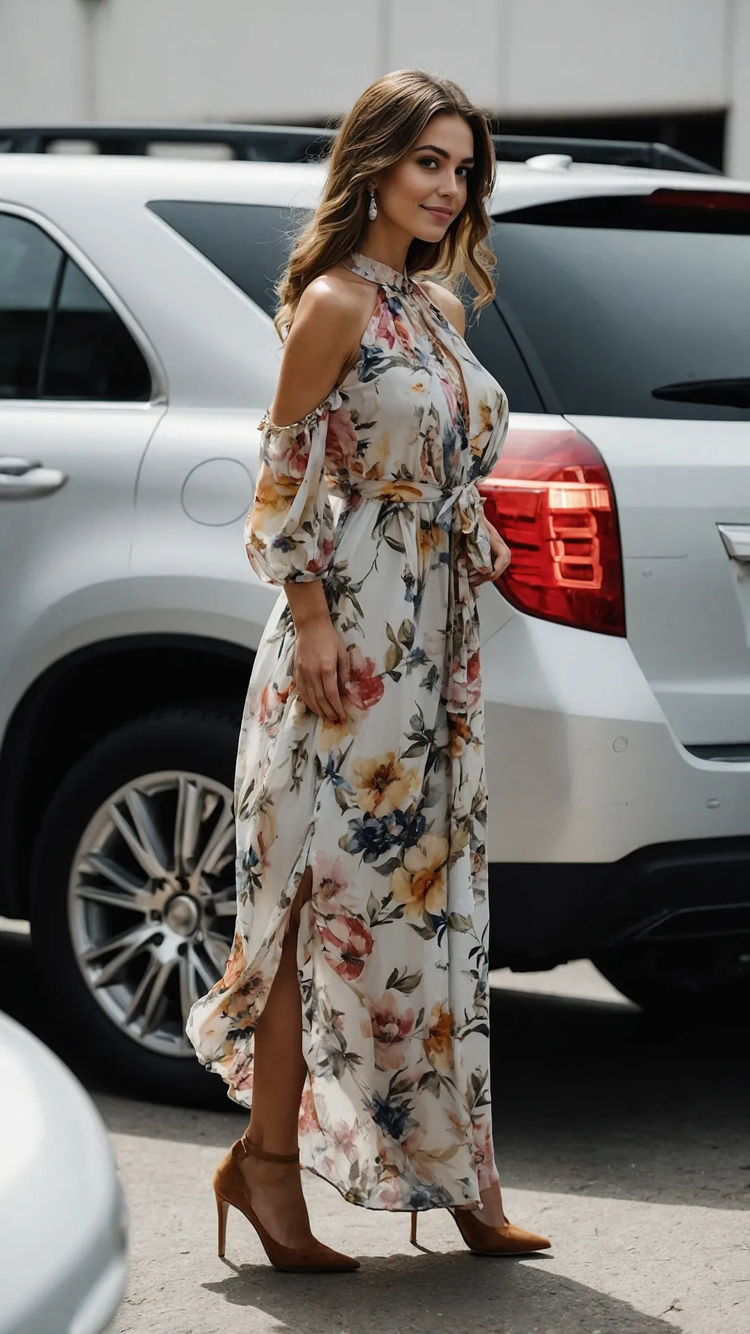 Blooming Into Style: 21 Long Floral Outfit Ideas for Every Occasion 45 Swaying Blooms