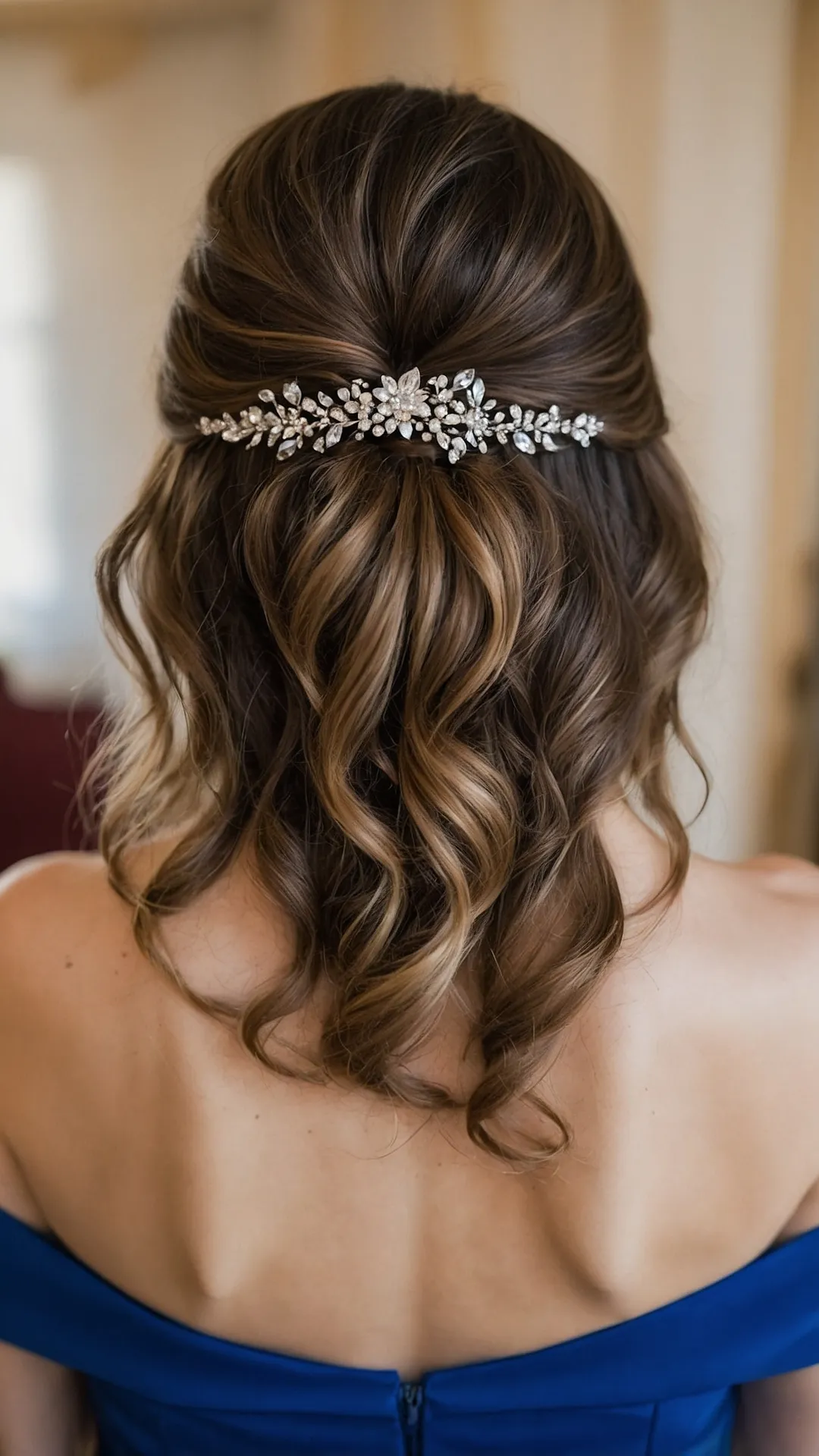 Wedding Glam, Shoulder-Length Charm