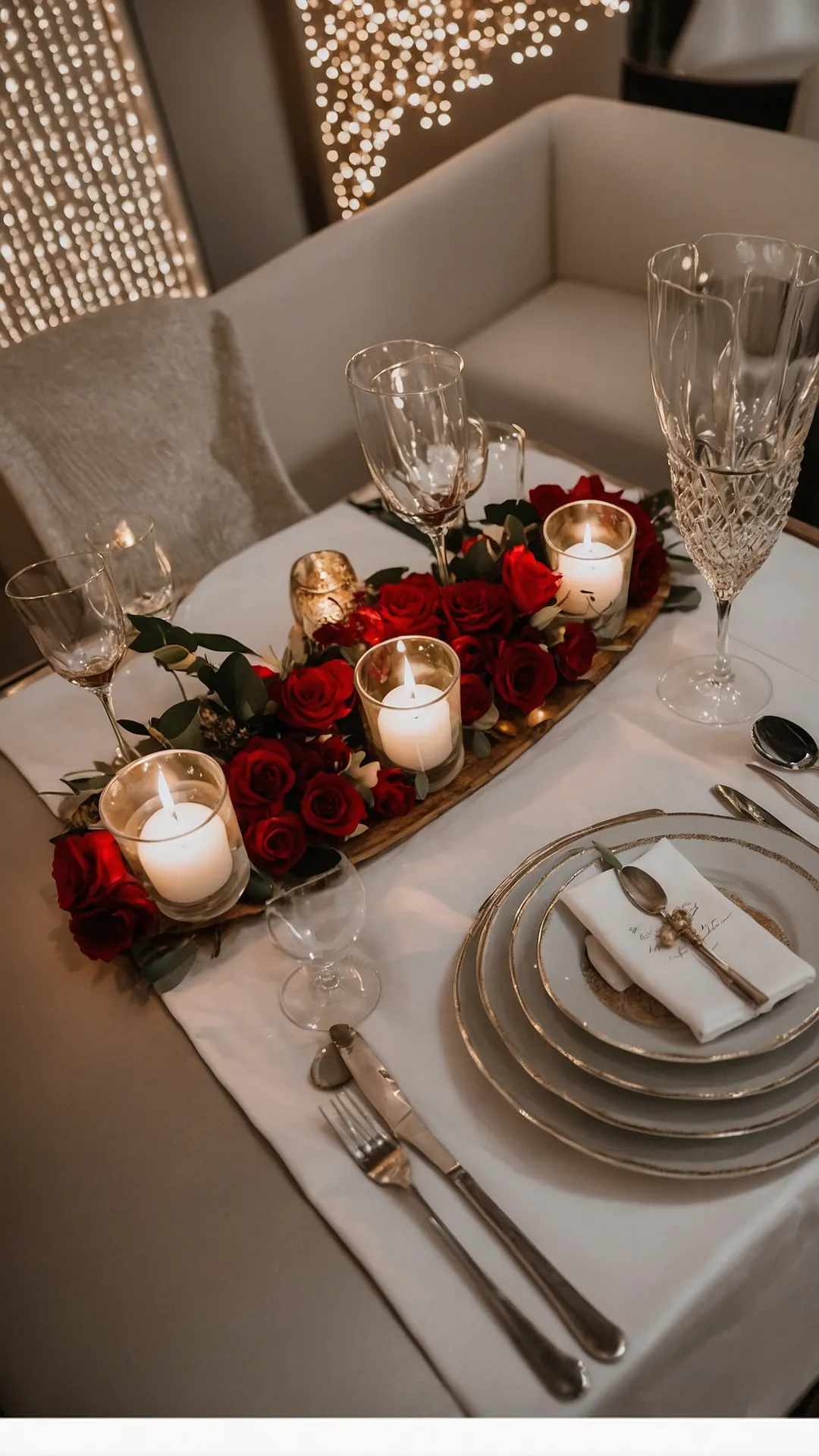 Set the Mood with 19 Romantic Dinner Table Decor Ideas 45 Setting the Stage for Love