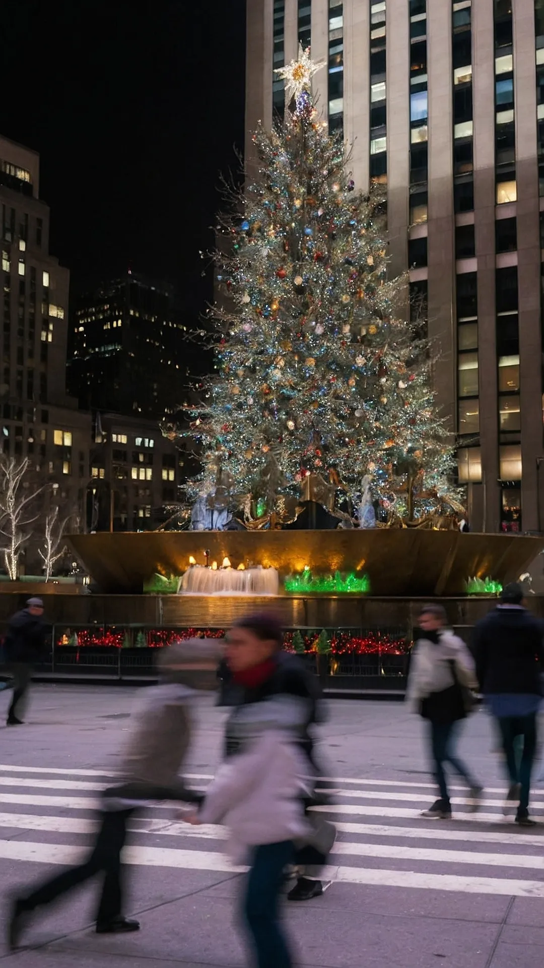 NYC Christmas:  When Snow Meets City Lights