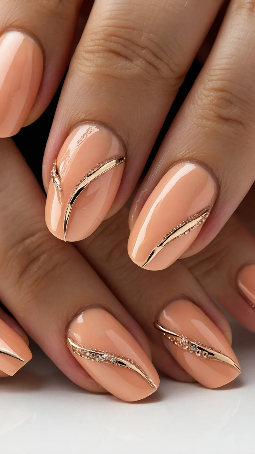 Peach Perfection: 19 Nail Art Ideas to Try Right Now 39 Sweetness on Fingers
