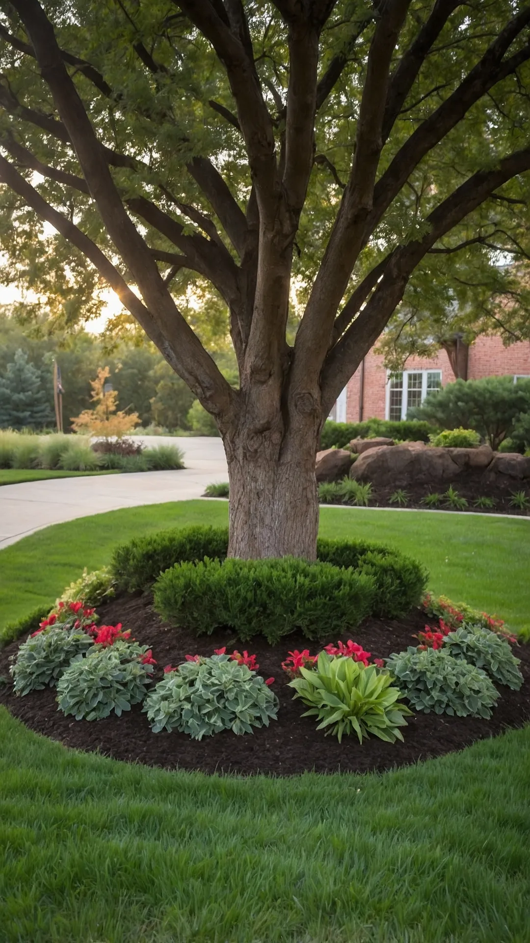Step Up Your Landscaping Game with These Tree Base Ideas 47 Lower Trunk Look