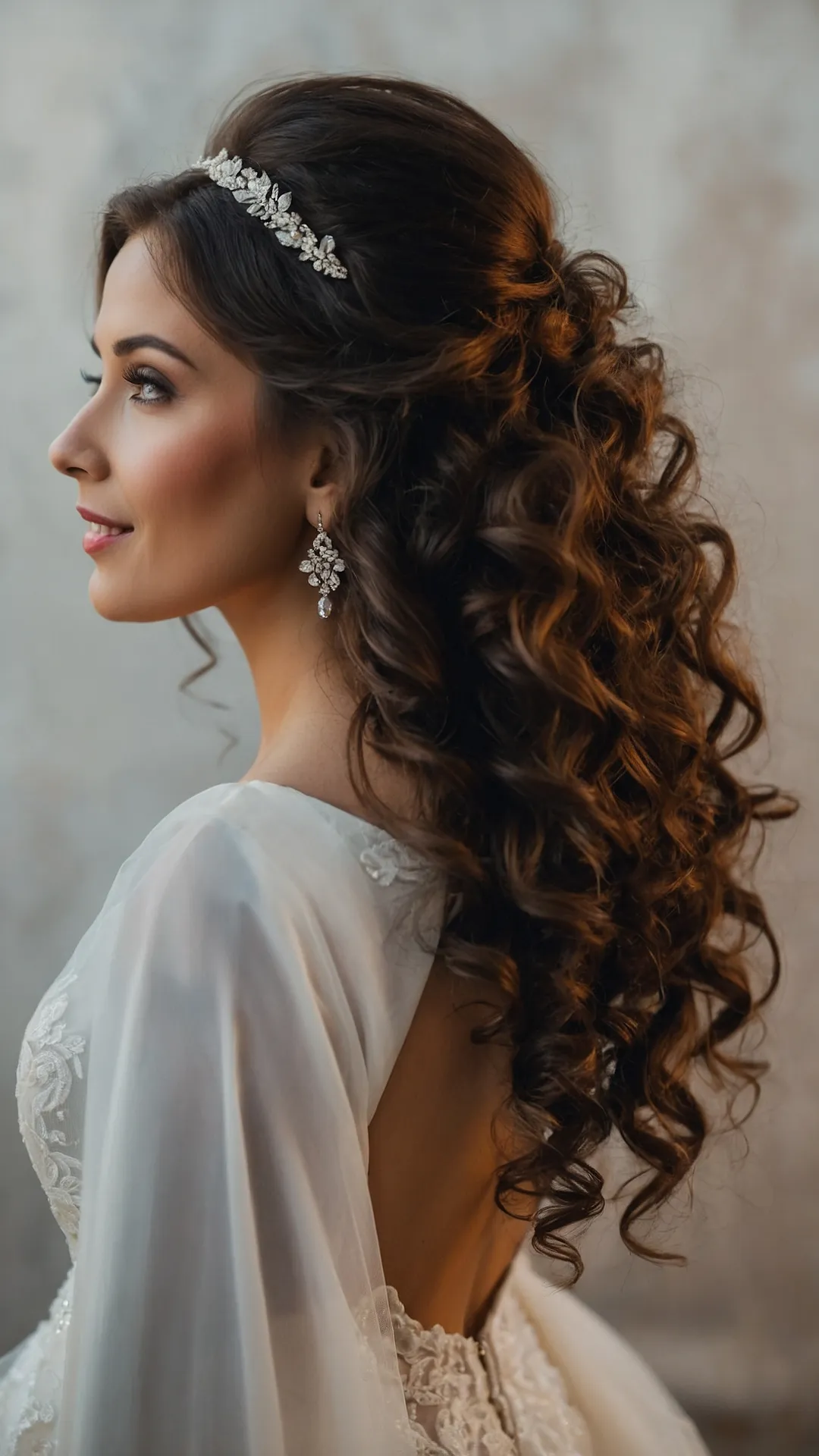 Big Day, Big Curls: 21 Naturally Curly Bridal Styles to Love** ** 34 Embrace Your Aisle Curls