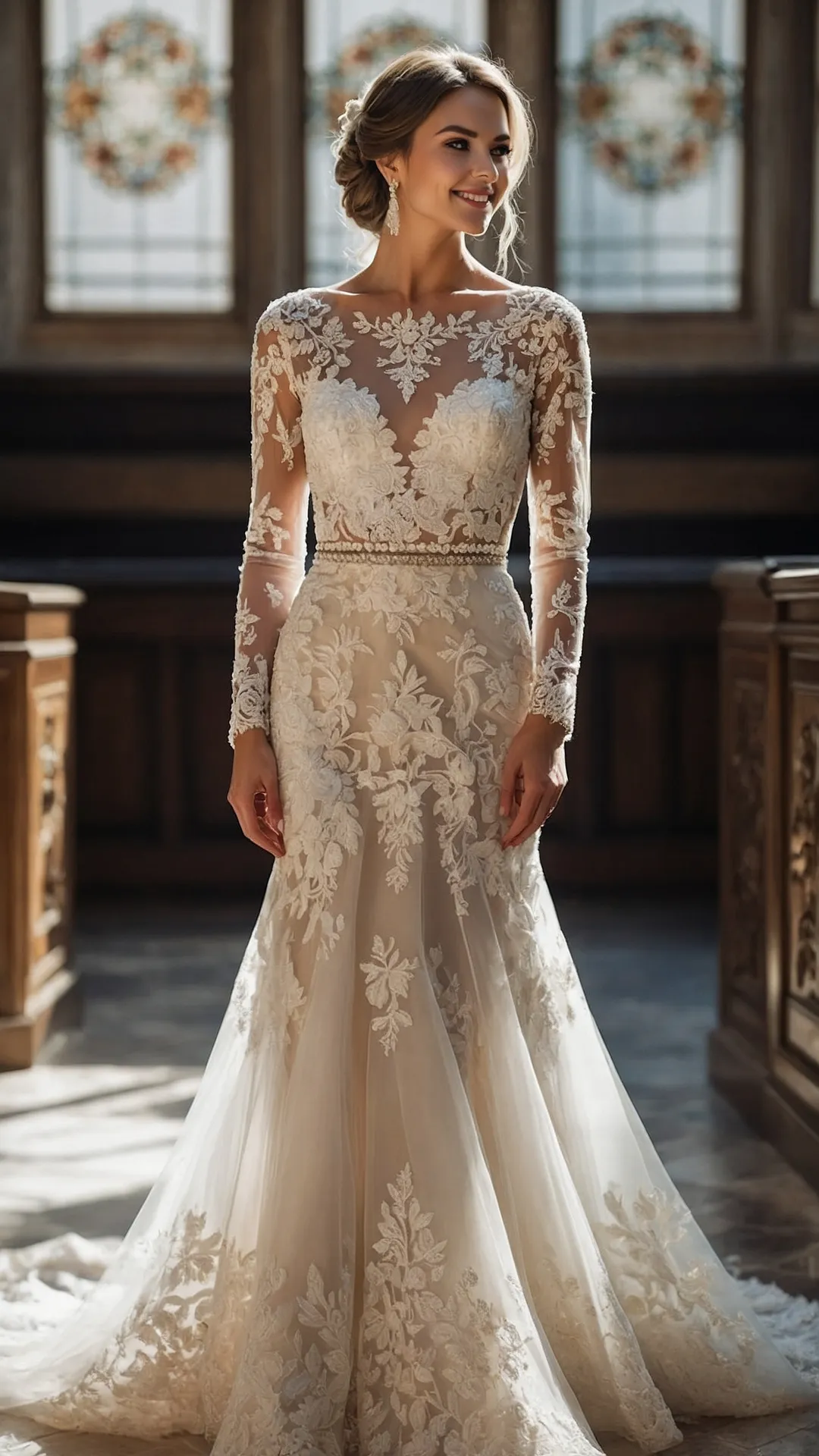 Timeless Elegance: 19 Classy Wedding Dress Ideas for the Sophisticated Bride** ** 38 Crimson Crush