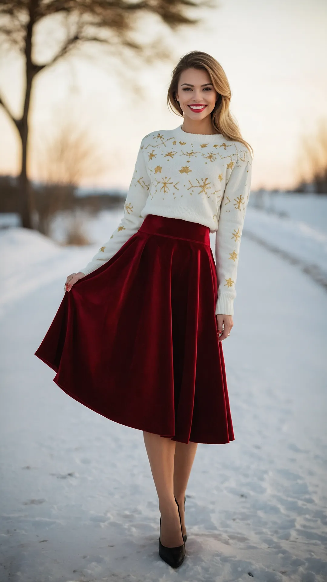 Spread Holiday Cheer with These 15 Christmas Sweater Outfit Ideas 43 Wardrobe Wonderland Wins