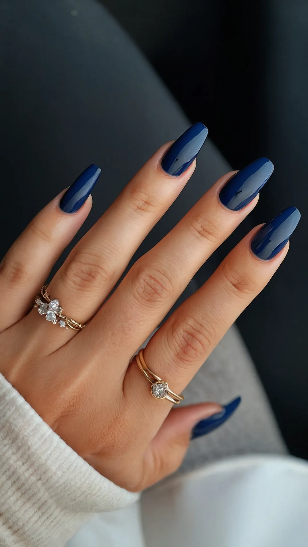 Dive into Azure: Trendy Blue Nail Designs for Summer 2024** ** 39 Sky to Sparkle