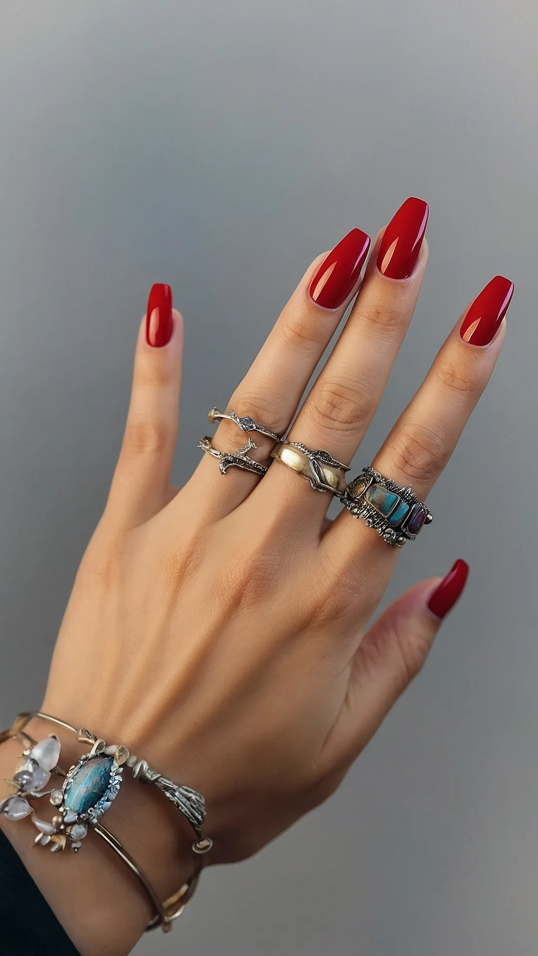 Autumnal Glam: 14 Enchanting Red Nail Ideas for Fall 2024 41 Autumn Inferno: