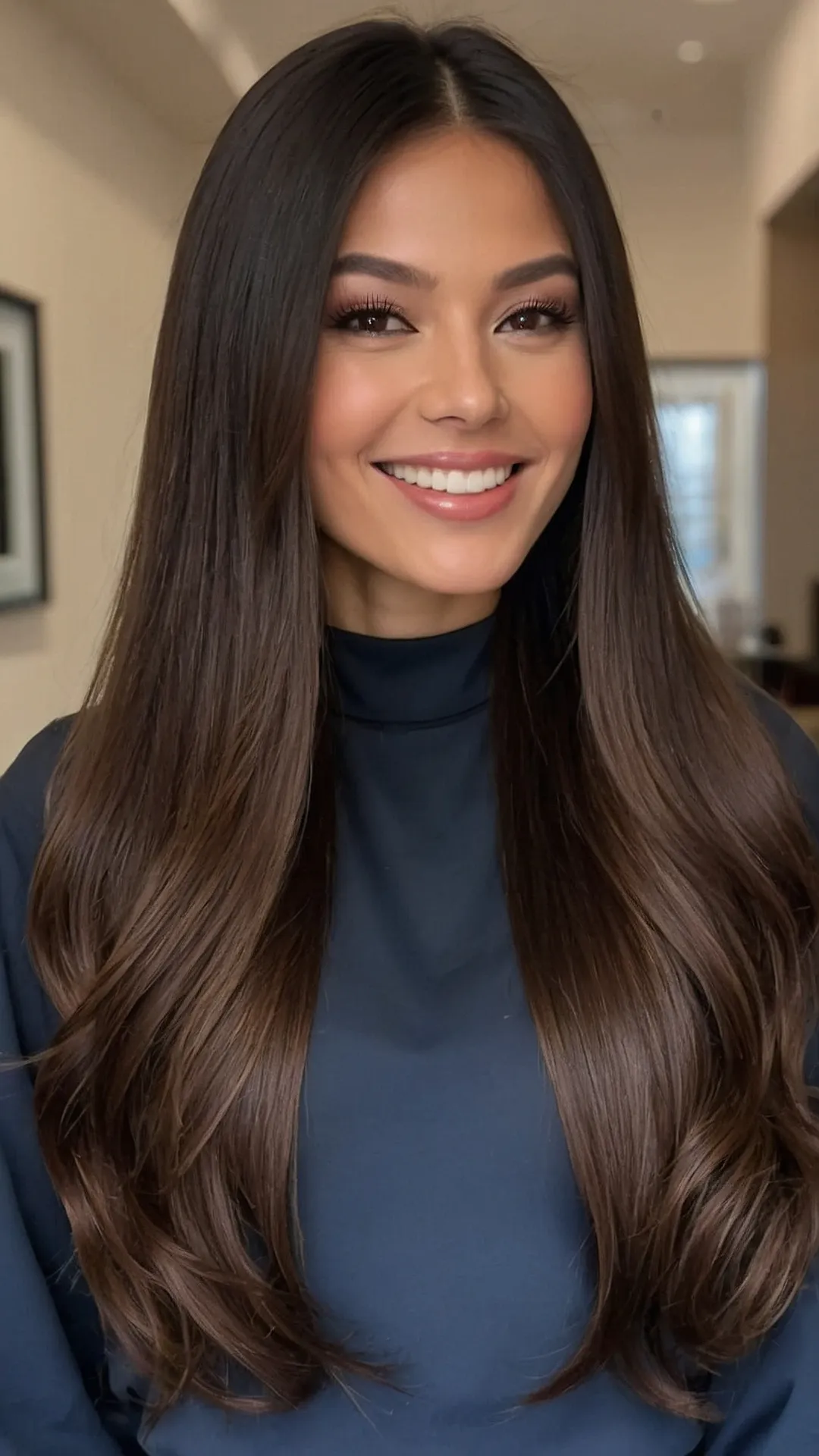 Embrace Your Dark Side: 15 Glamorous Dark Chocolate Brown Hair Ideas 38 Rich Cocoa Coiffure