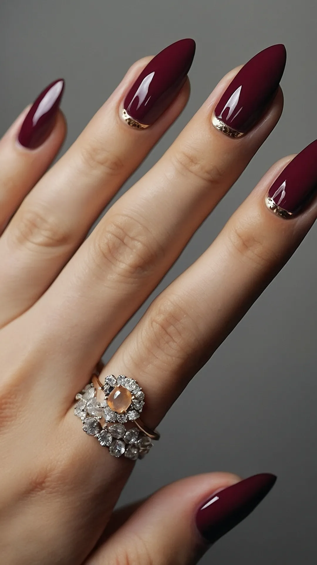 Subtle Fall Nails:  Not Your Grandma's Burgundy: