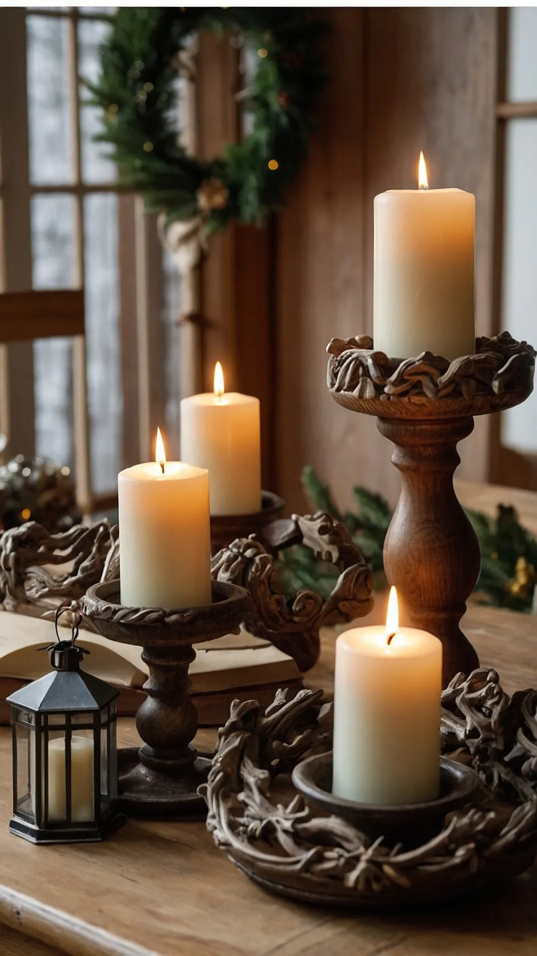 Sparkling Christmas Candles