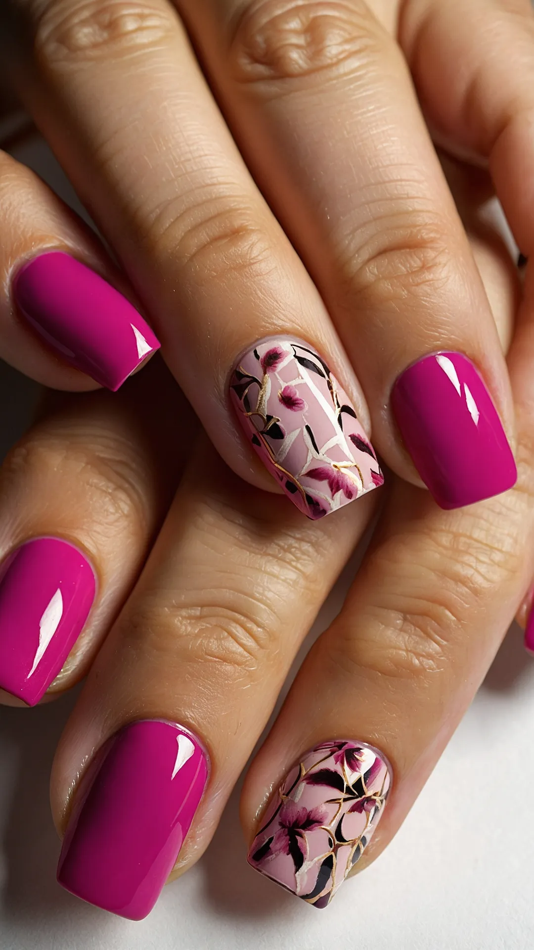 Sizzling Summer Nail Trends: 16 Pink and Red Designs to Try Out 43 Fierce Summer Pink