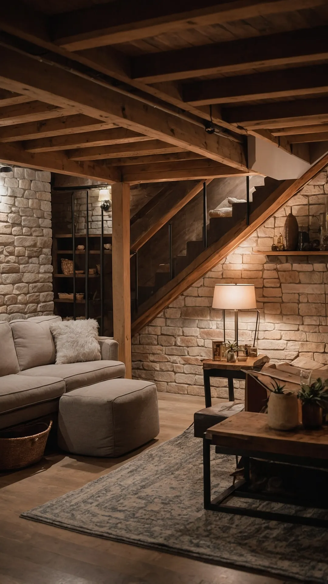 Unleash the Potential: 21 Cozy Basement Ideas for Family Gatherings 41 Plush Paradise Below
