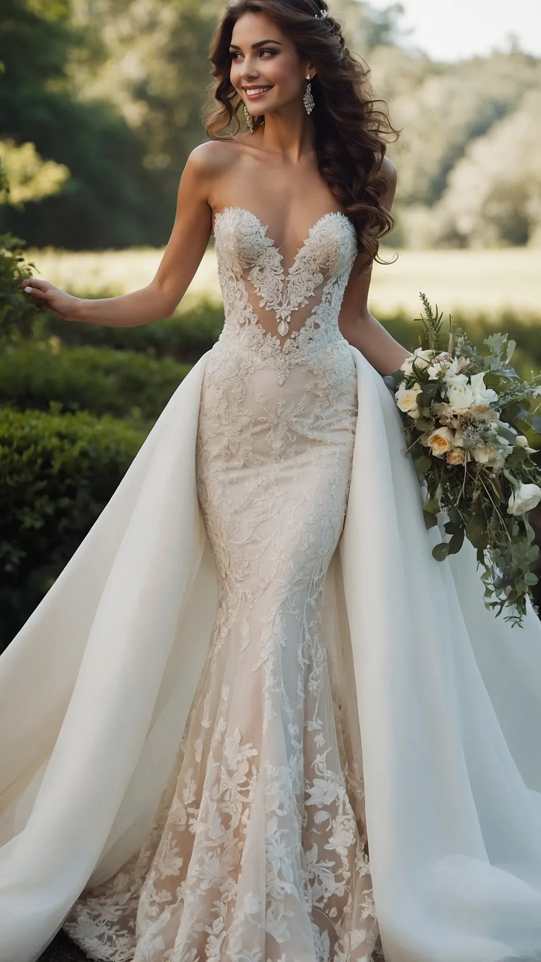 Catch the Wave: 21 Fabulous Mermaid Wedding Dress Inspirations 34 Tailored Tide