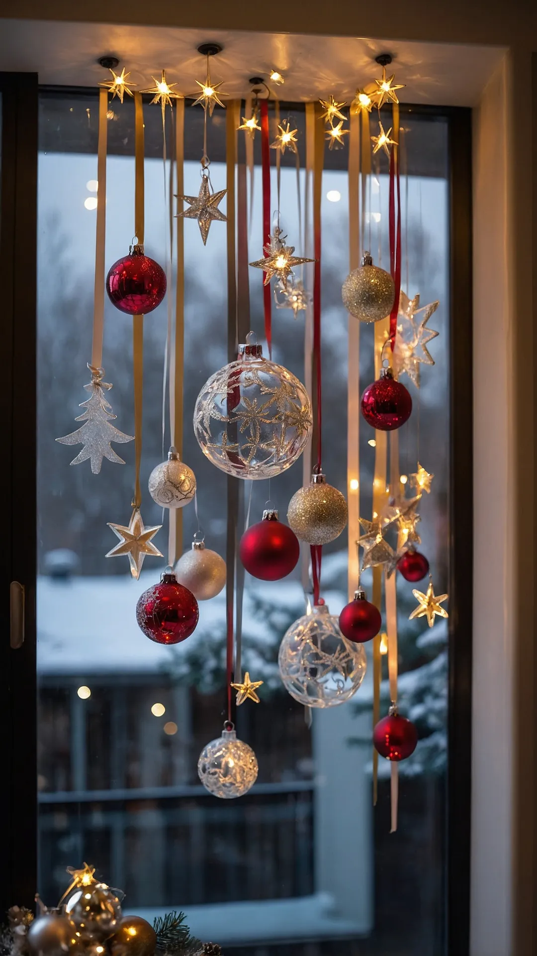 Easy Crafts: 18 Christmas Window Decoration Ideas to Jingle Your Holiday Spirit!** ** 36 Glass Canvas Cheer