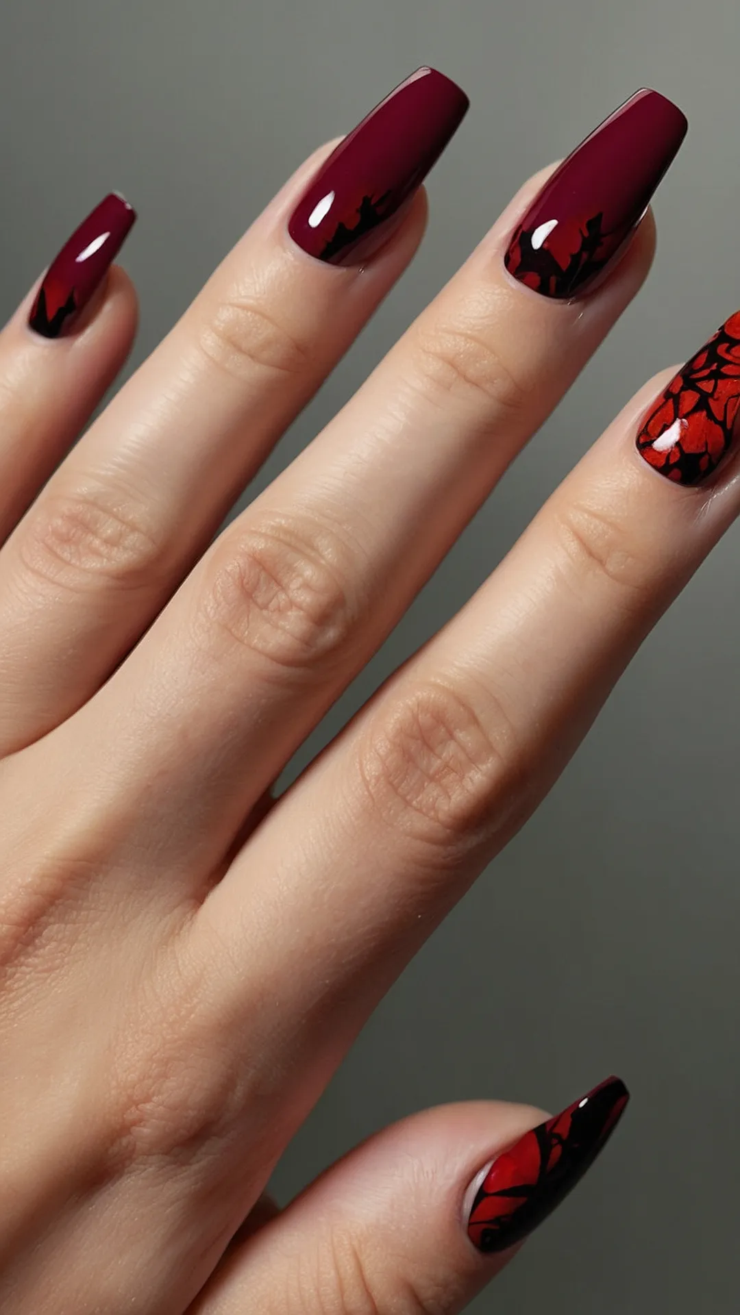 Autumnal Glam: 14 Enchanting Red Nail Ideas for Fall 2024 44 Trend Alert: Red Hot:
