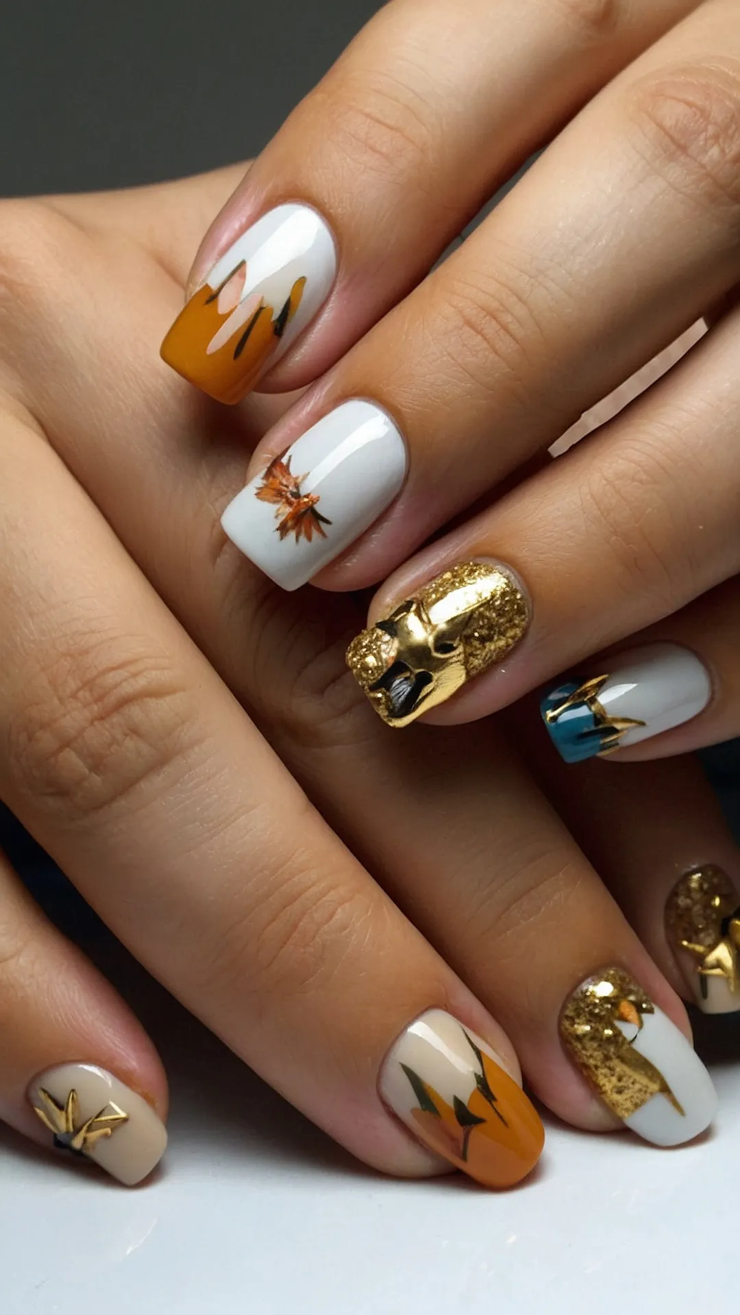 Let’s Fall for Scarecrow Nails: 13 Easy Art Ideas 45 Fall-ing for Color: