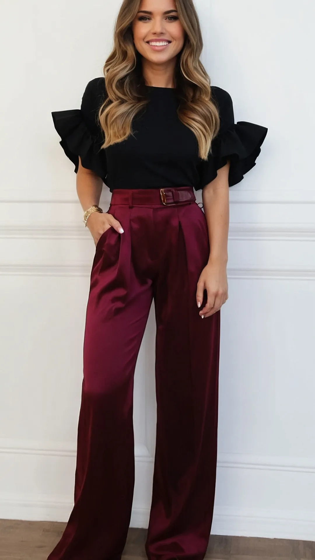 Wine Pants Wonders: 19 Outfit Ideas That Wow! 42 Autumnal Allure