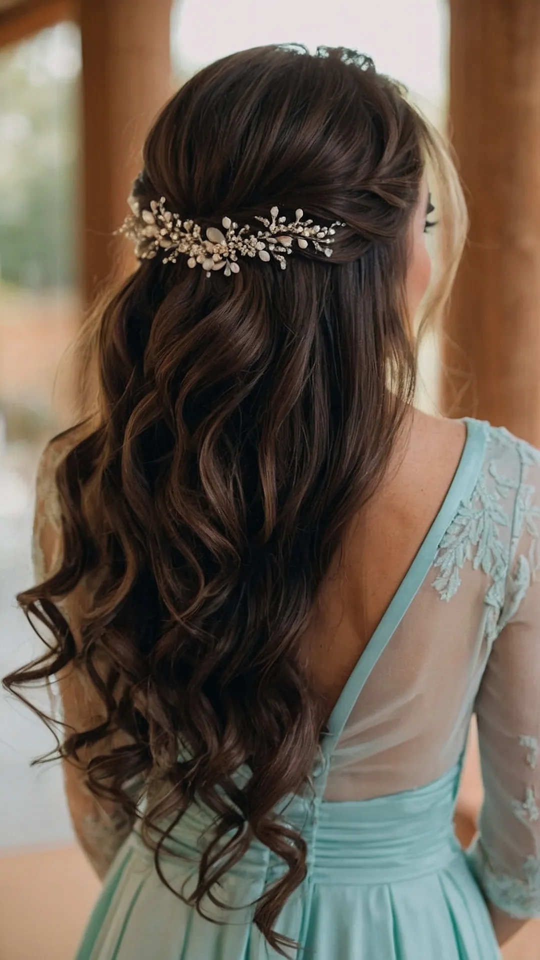 Trendy Half Up Half Down Styles for Bridesmaid Inspiration