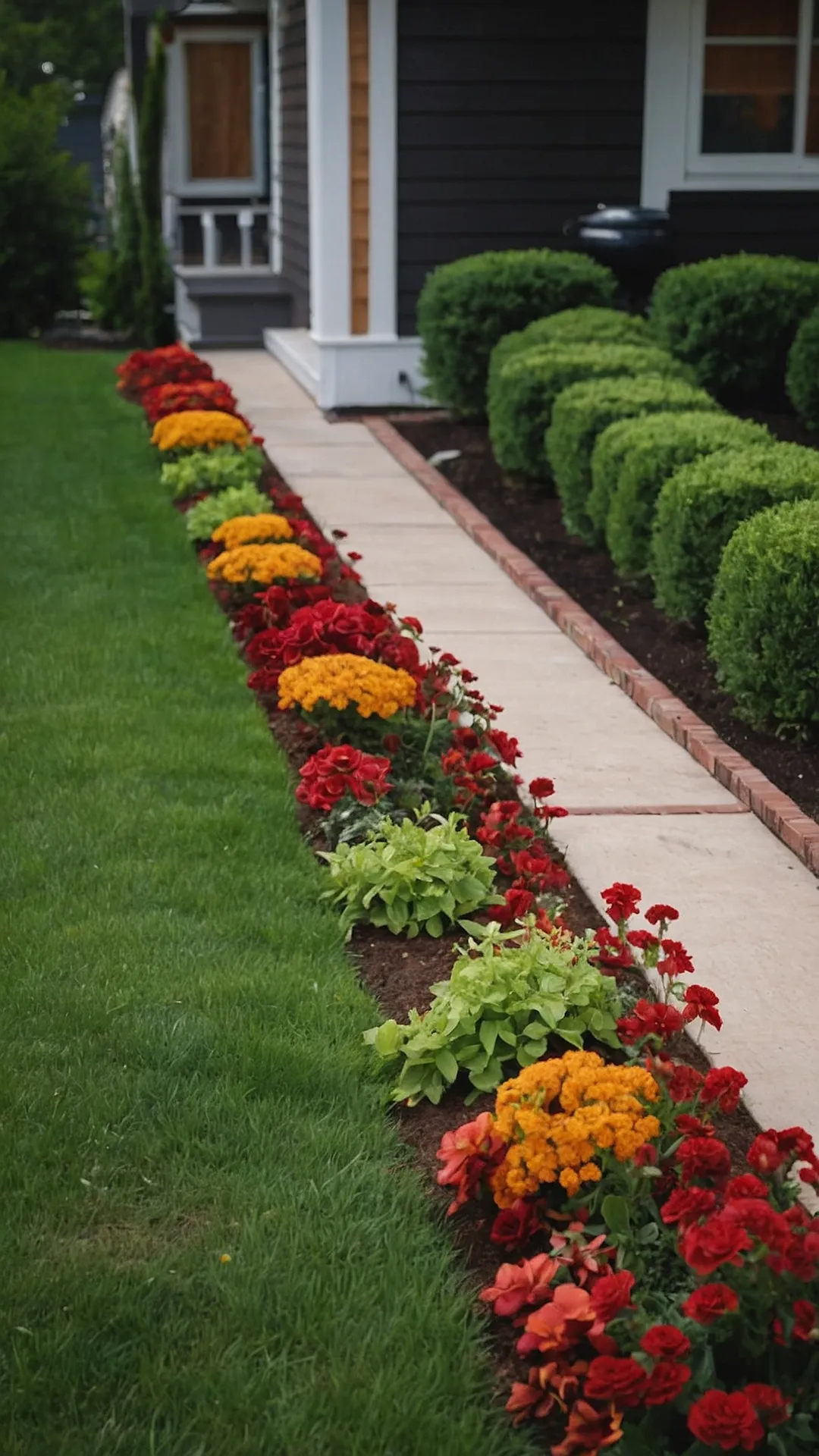 A Home's Floral Welcome Mat