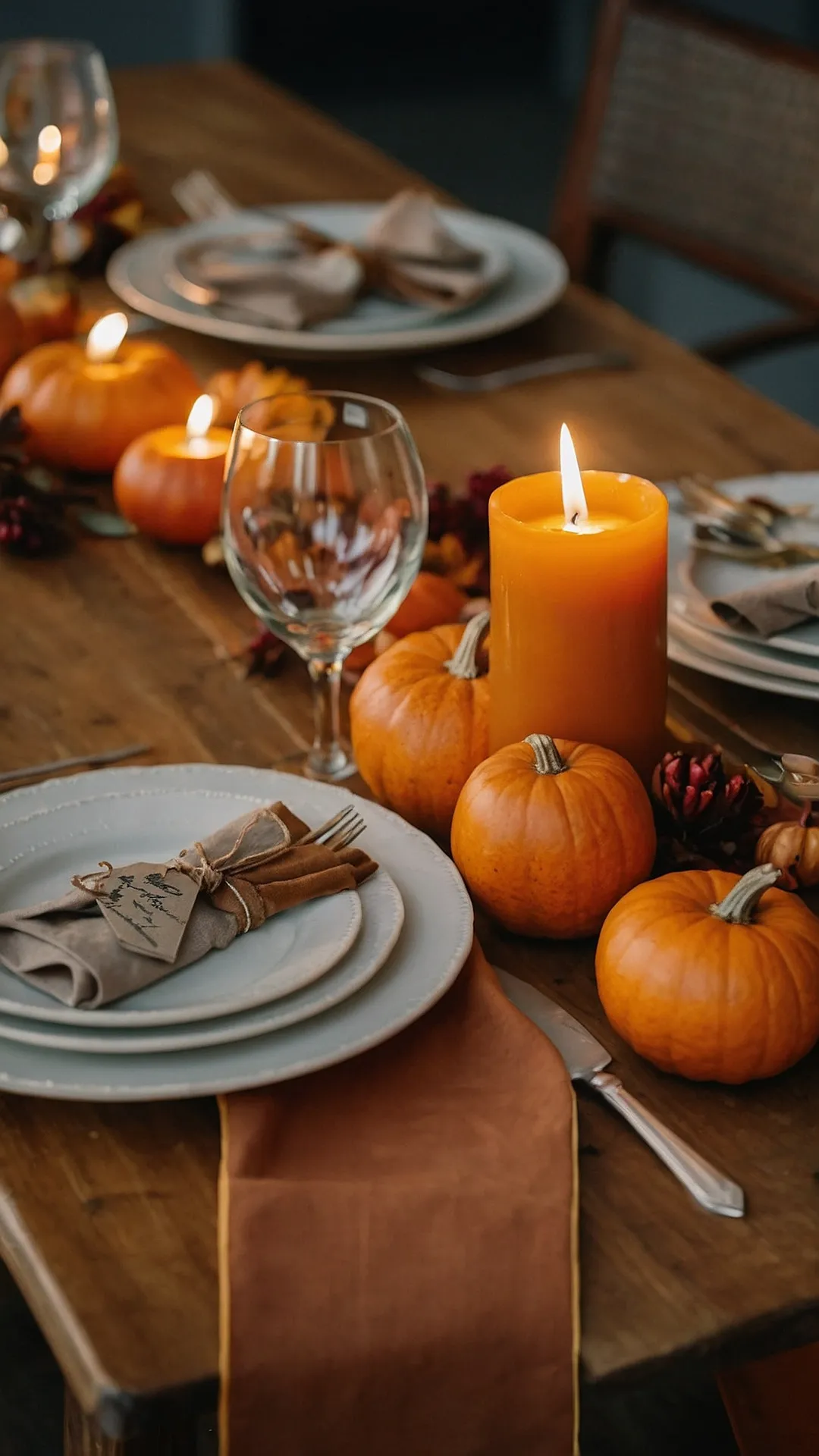 Fall Table Settings: When Pumpkins Get Fancy