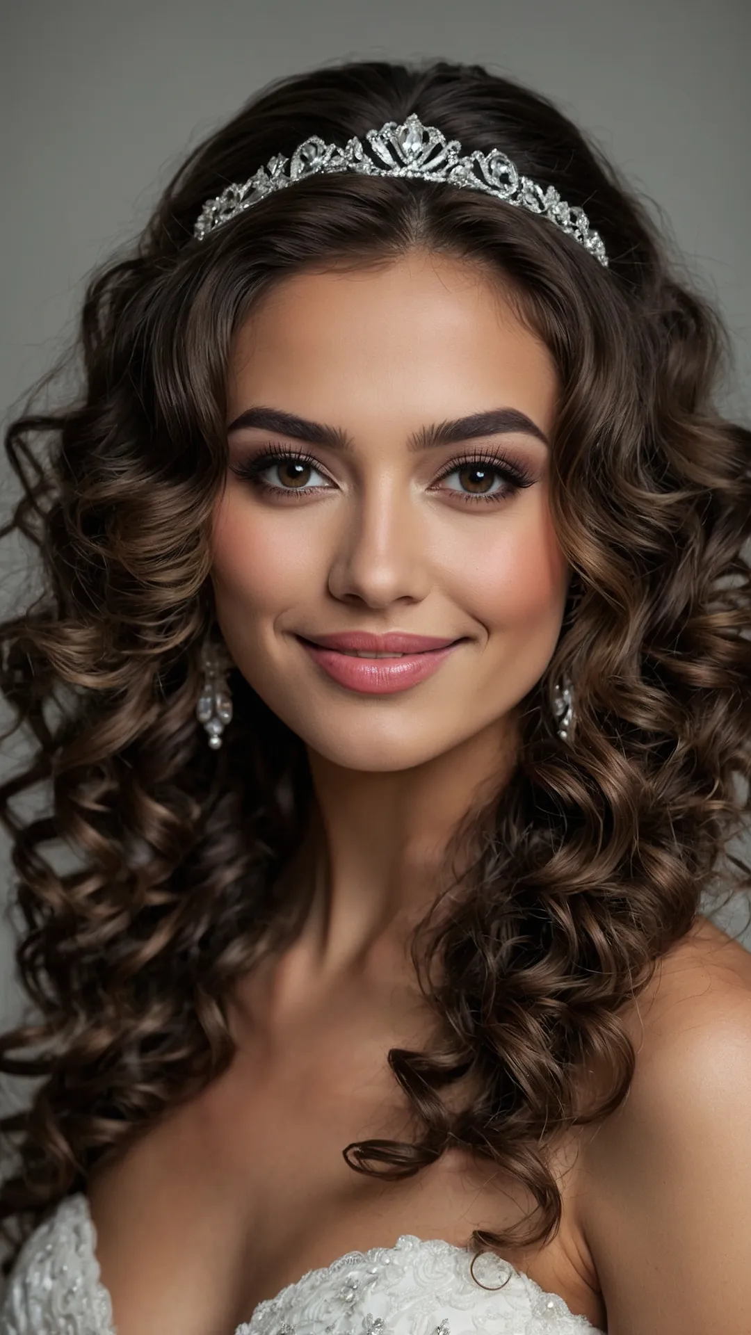 15 Naturally Curly Bridal Hair Ideas for the Perfect Wedding Day 44 Wedding Glam: Curly Crown