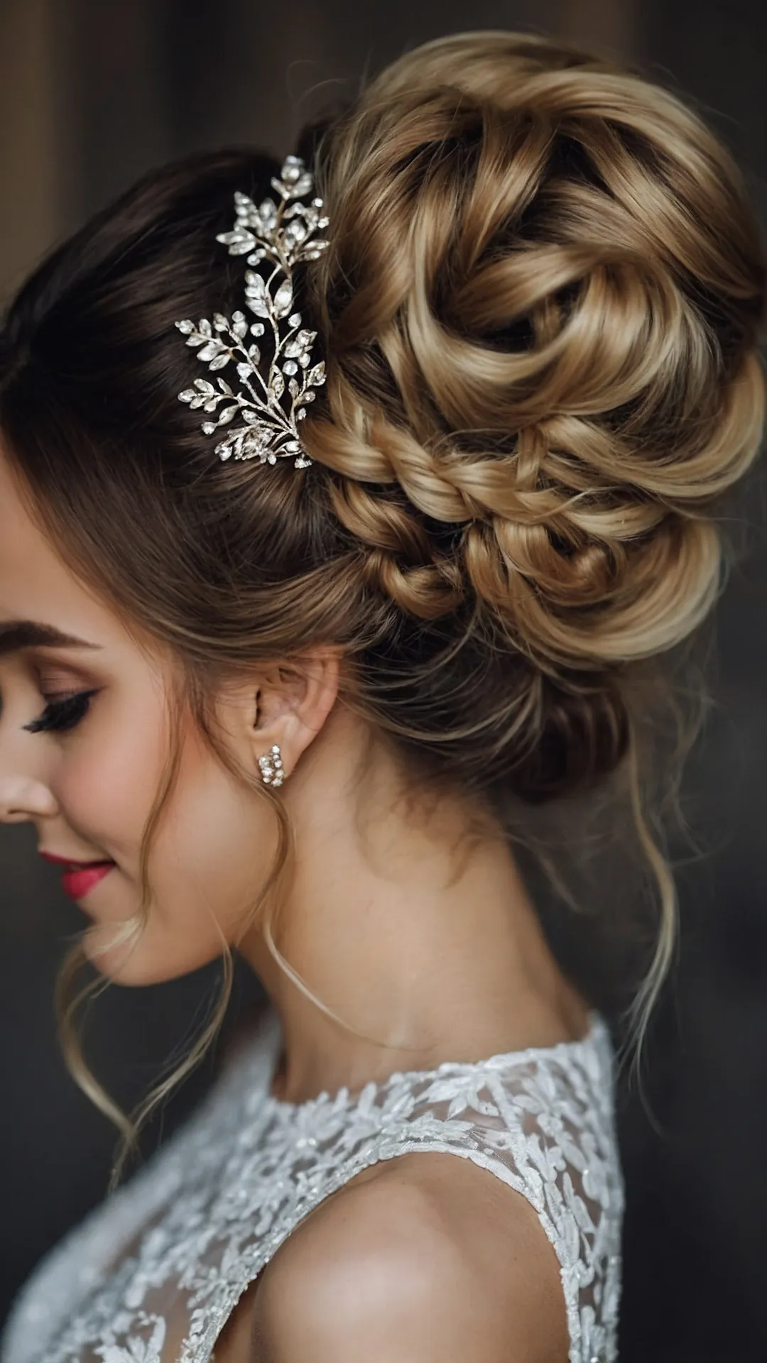 Chic and Cozy: 21 Autumn Wedding Hairstyles to Inspire You 41 Autumn's Embrace Hair