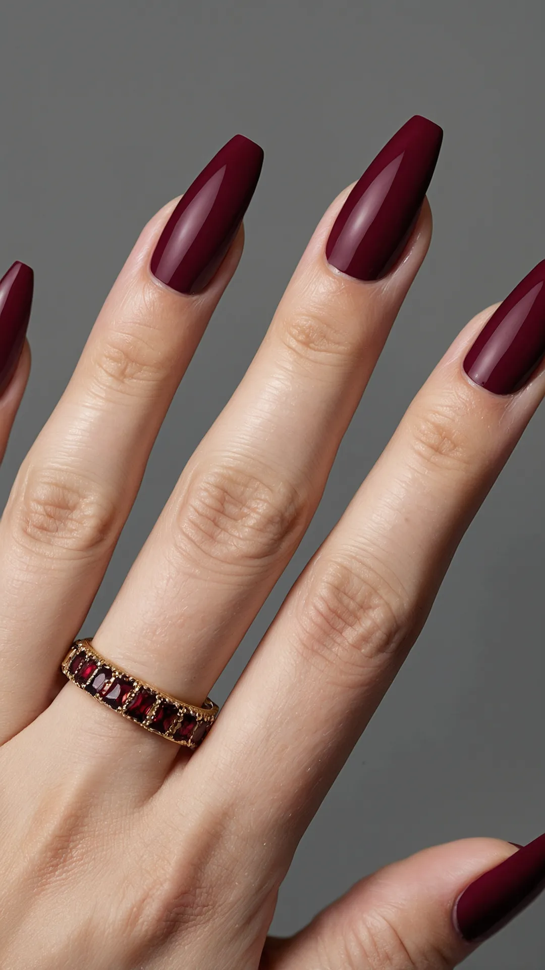 Nail it with Maroon: 18 Fun Designs to Try 41 Rich Red Radiance