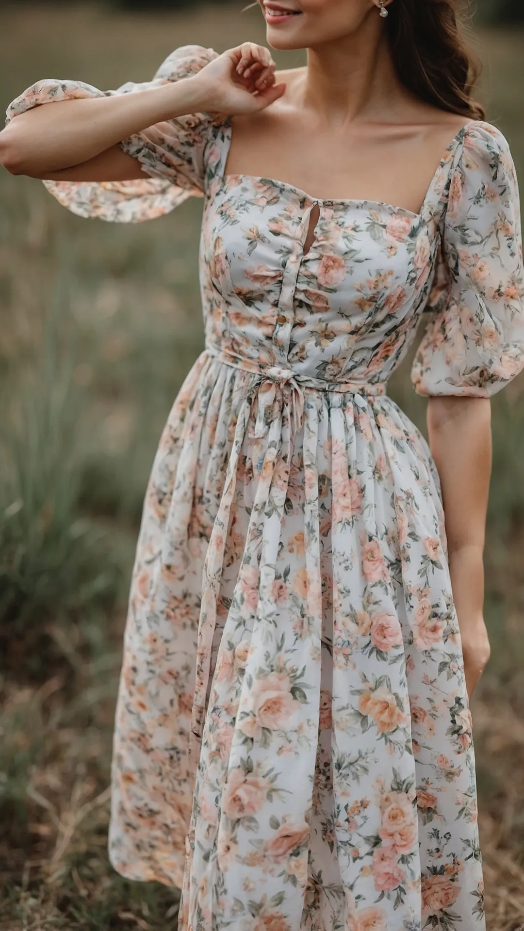 Blooming Into Style: 21 Long Floral Outfit Ideas for Every Occasion 46 The Pocket Garden