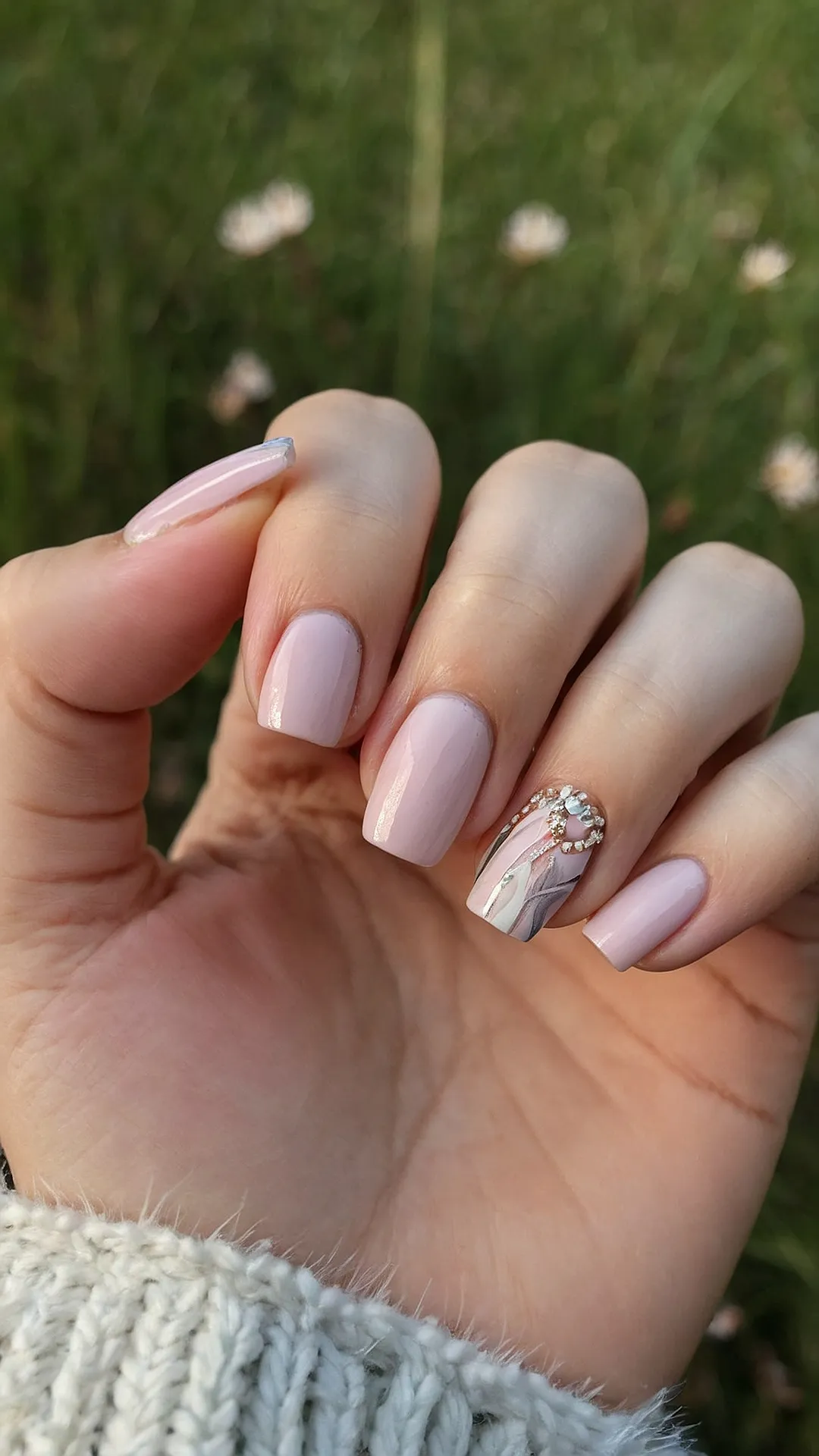 Dazzling Designs: 16 Wedding Nail Ideas for the Perfect Bride 44 Eternal Shine