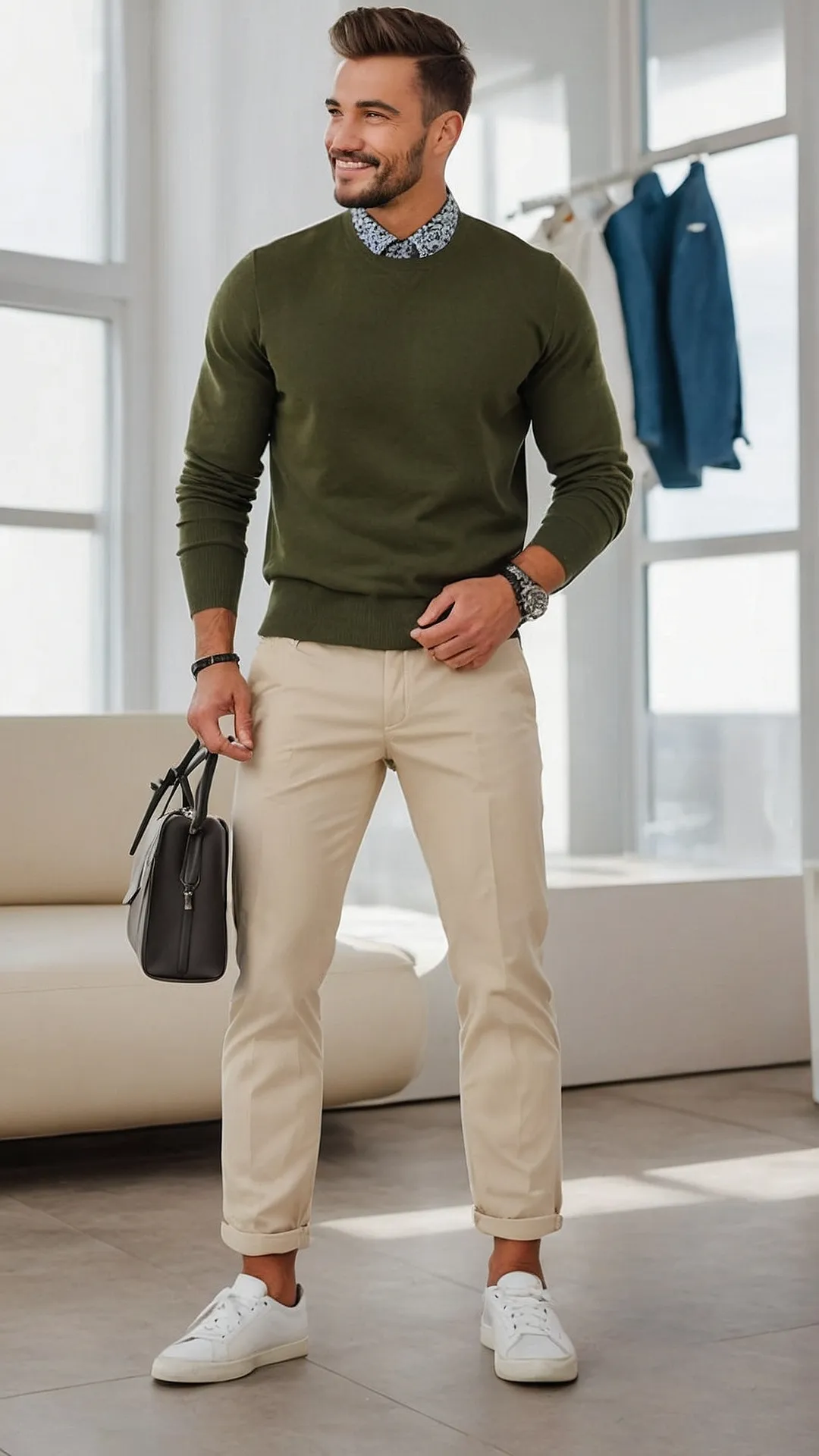 From Office to Wedding: 13 Essential Smart Casual Looks for Men 36 Backpack Chic: