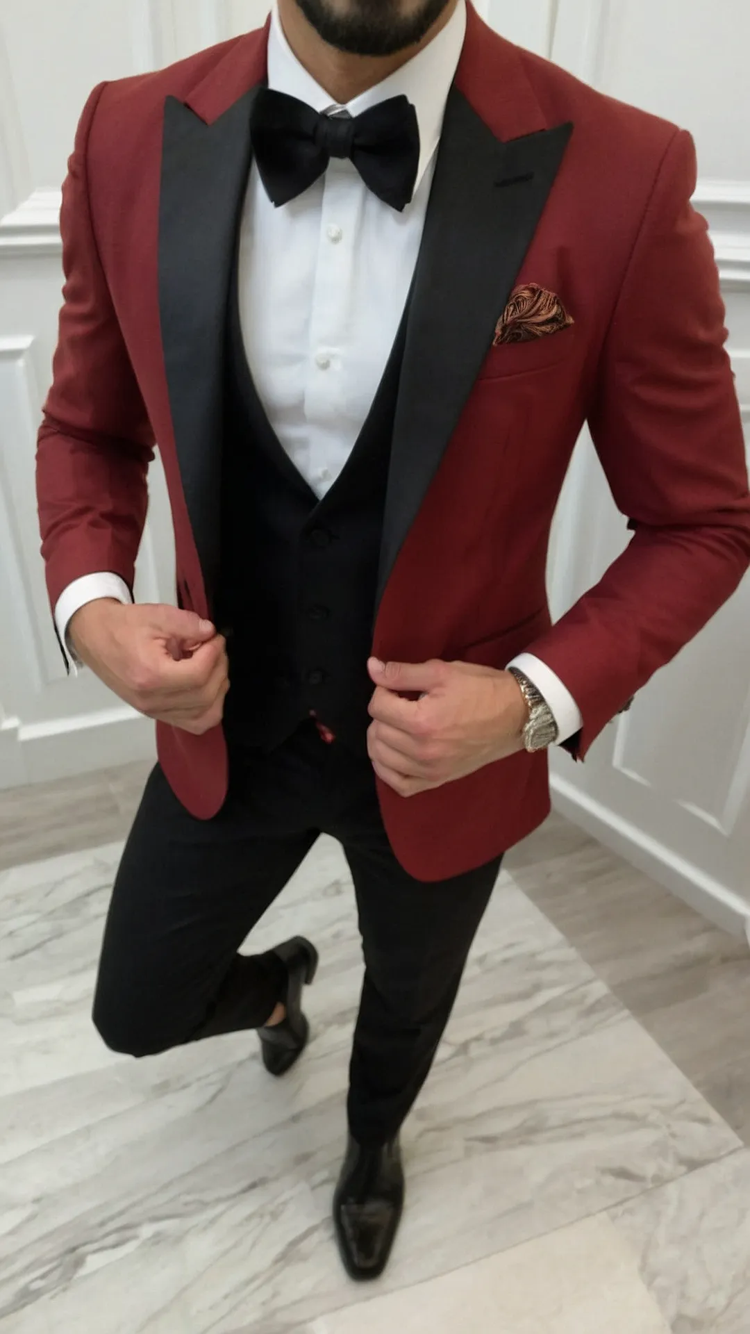 From Anime to Aesthetic: 15 Stunning Mens Red Suit Styles** ** 44 Scarlet Swagger
